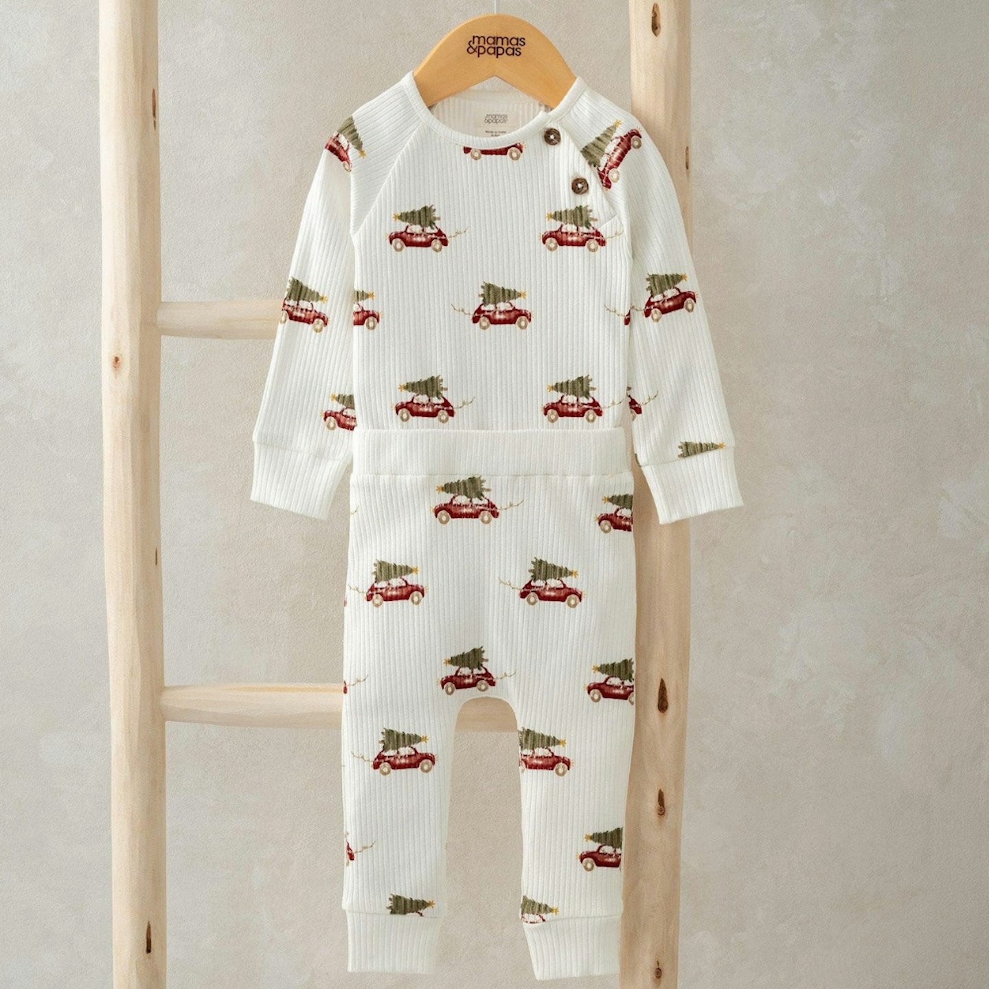 mamas and papa's christmas car romper