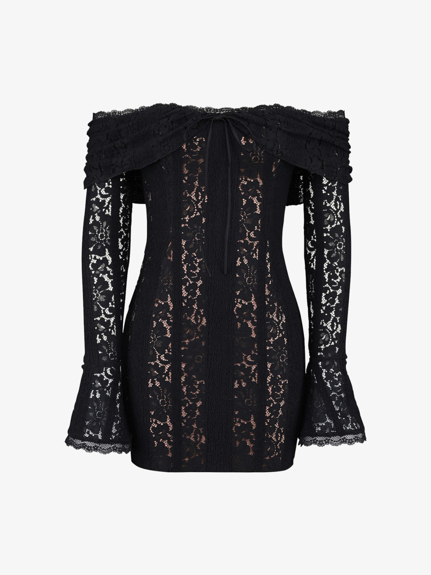 House of CB Sadie Off-Shoulder Lace Mini Dress