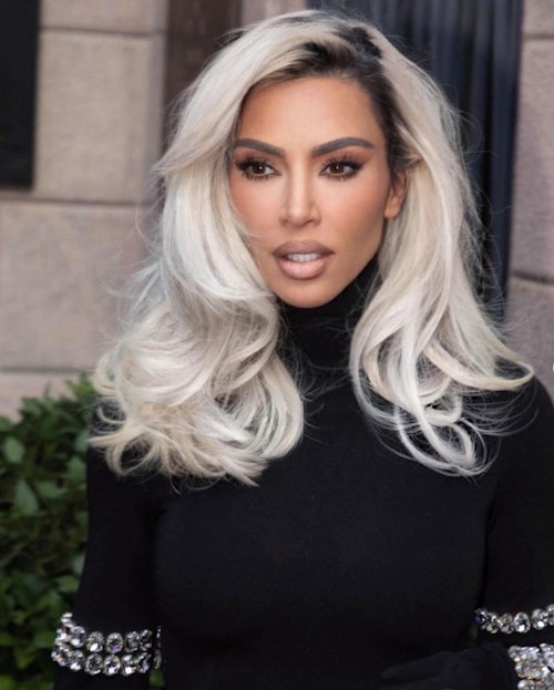 Kim Kardashian's New Honey Blonde Is The Perfect Cosy Hair Colour For  Winter | Grazia