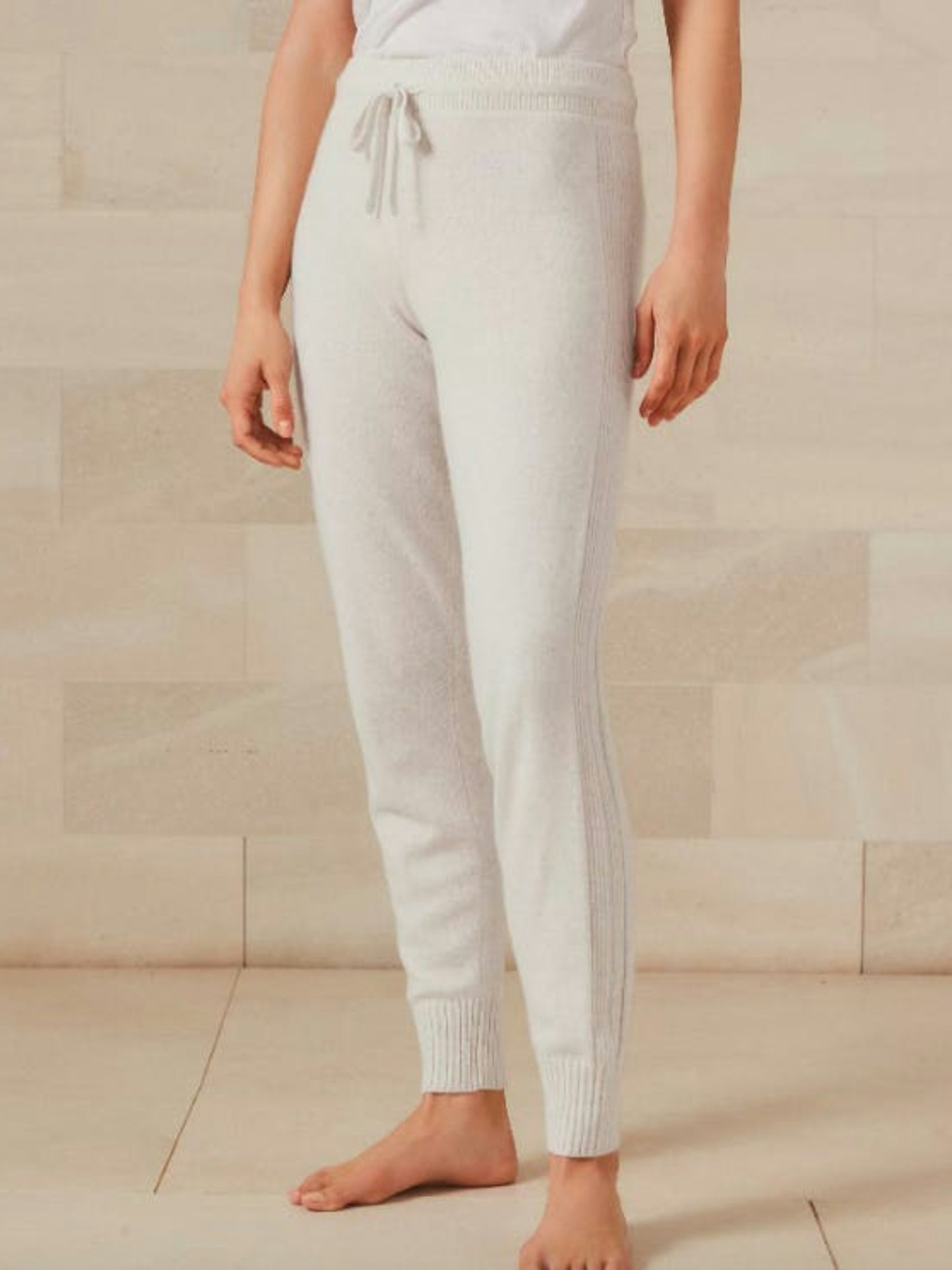 The White Company, Rib-Trim Cashmere Joggers