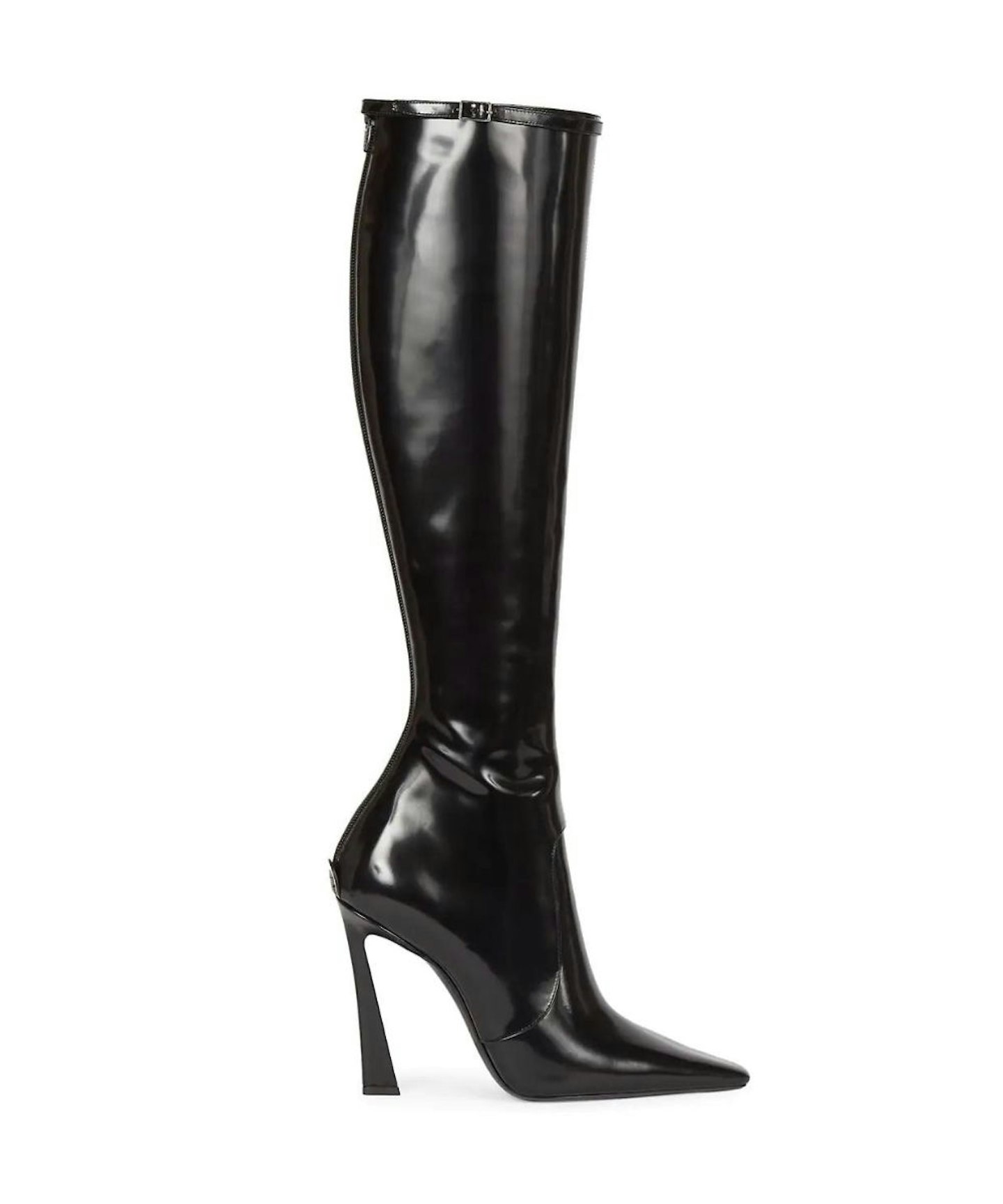 Saint Laurent Justify Boots In Shiny Leather