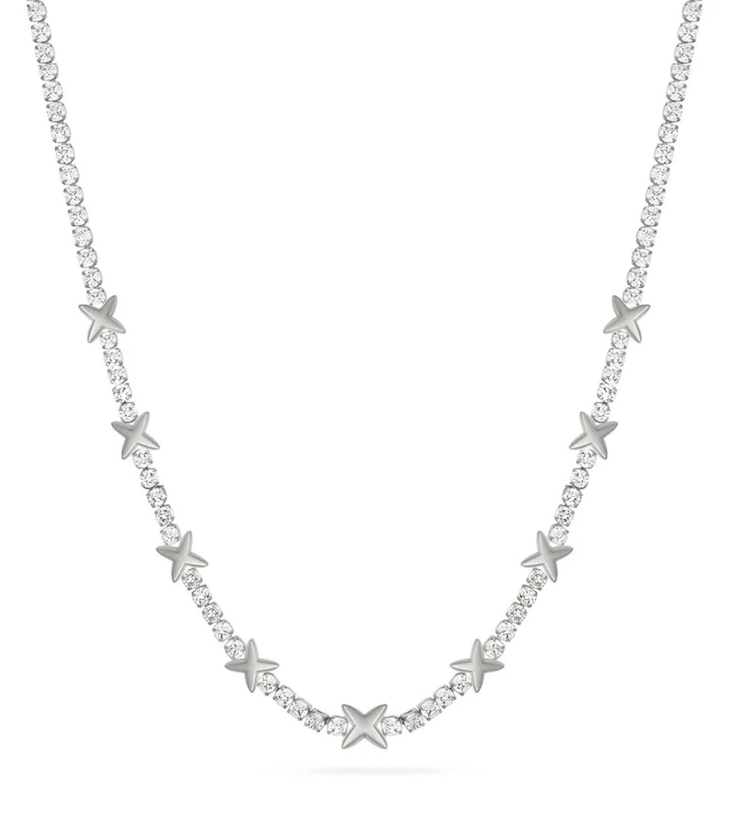 Abbott Lyon, Gemma Owen GXO Custom Tennis Necklace (Silver)