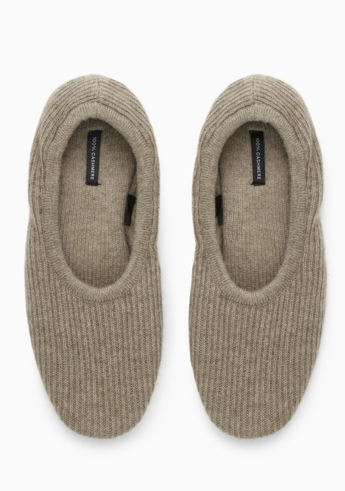 COS, Ribbed Cashmere Slippers