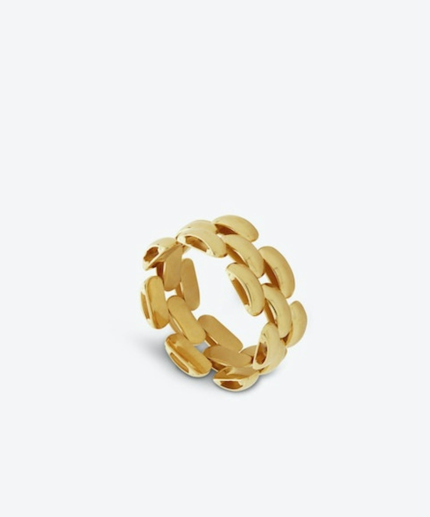 Monica Vinader, Doina Chain 18ct Recycled Gold Ring