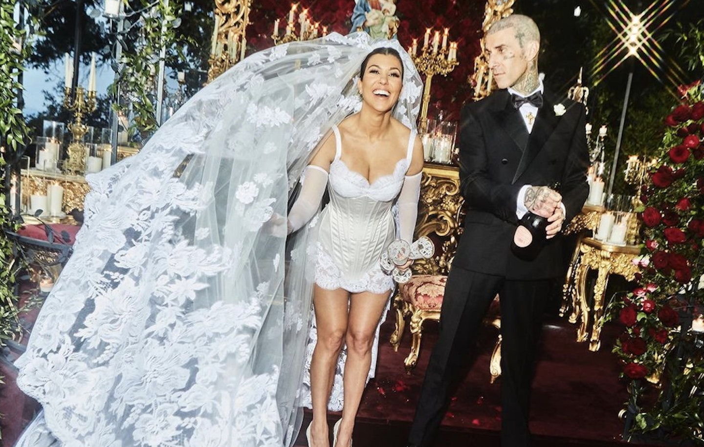 Guests at Paris Hilton's wedding look worse for wear as they leave