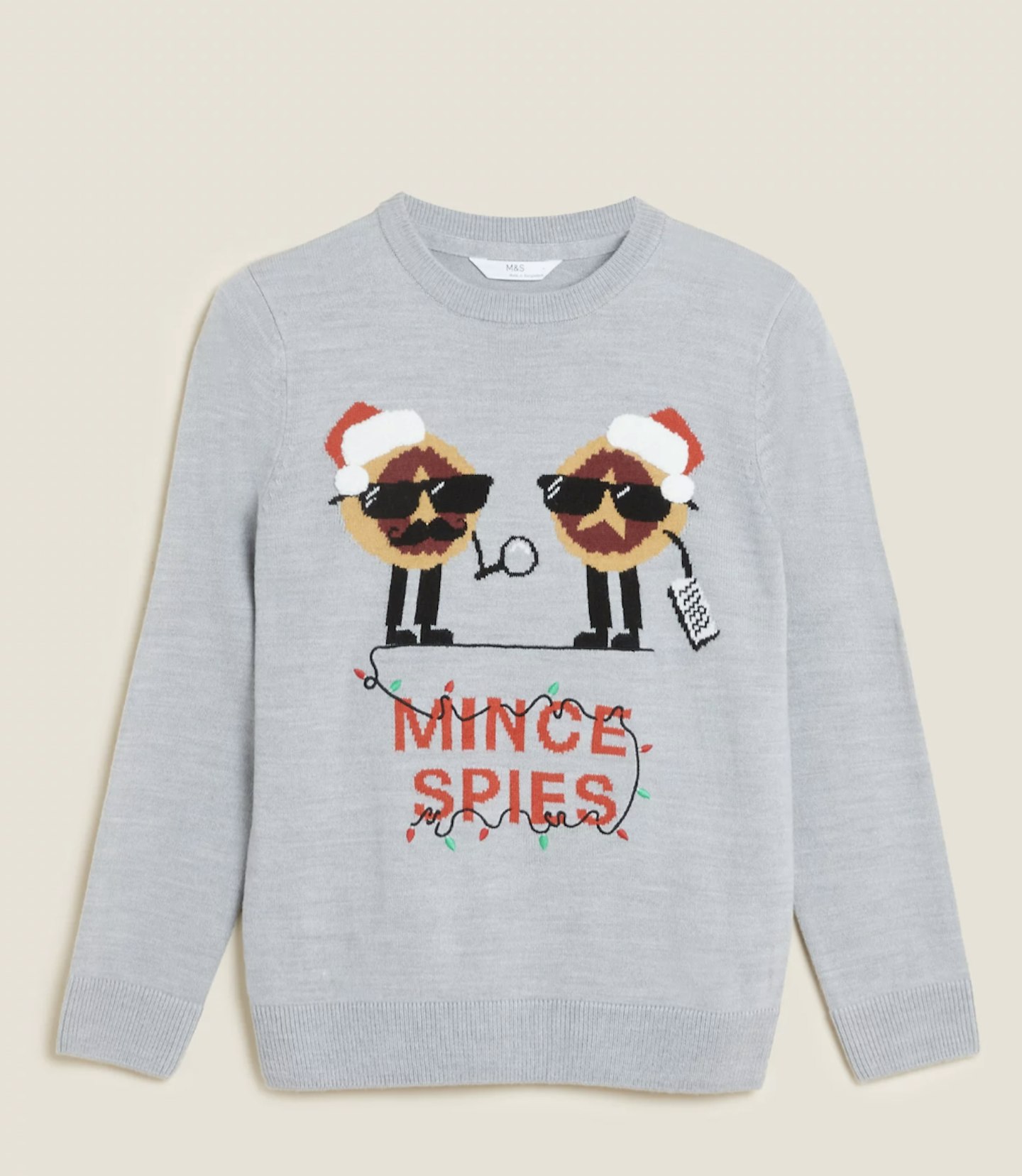 M&S, Mini Me Mince Spies Christmas Jumper (6-16Yrs)