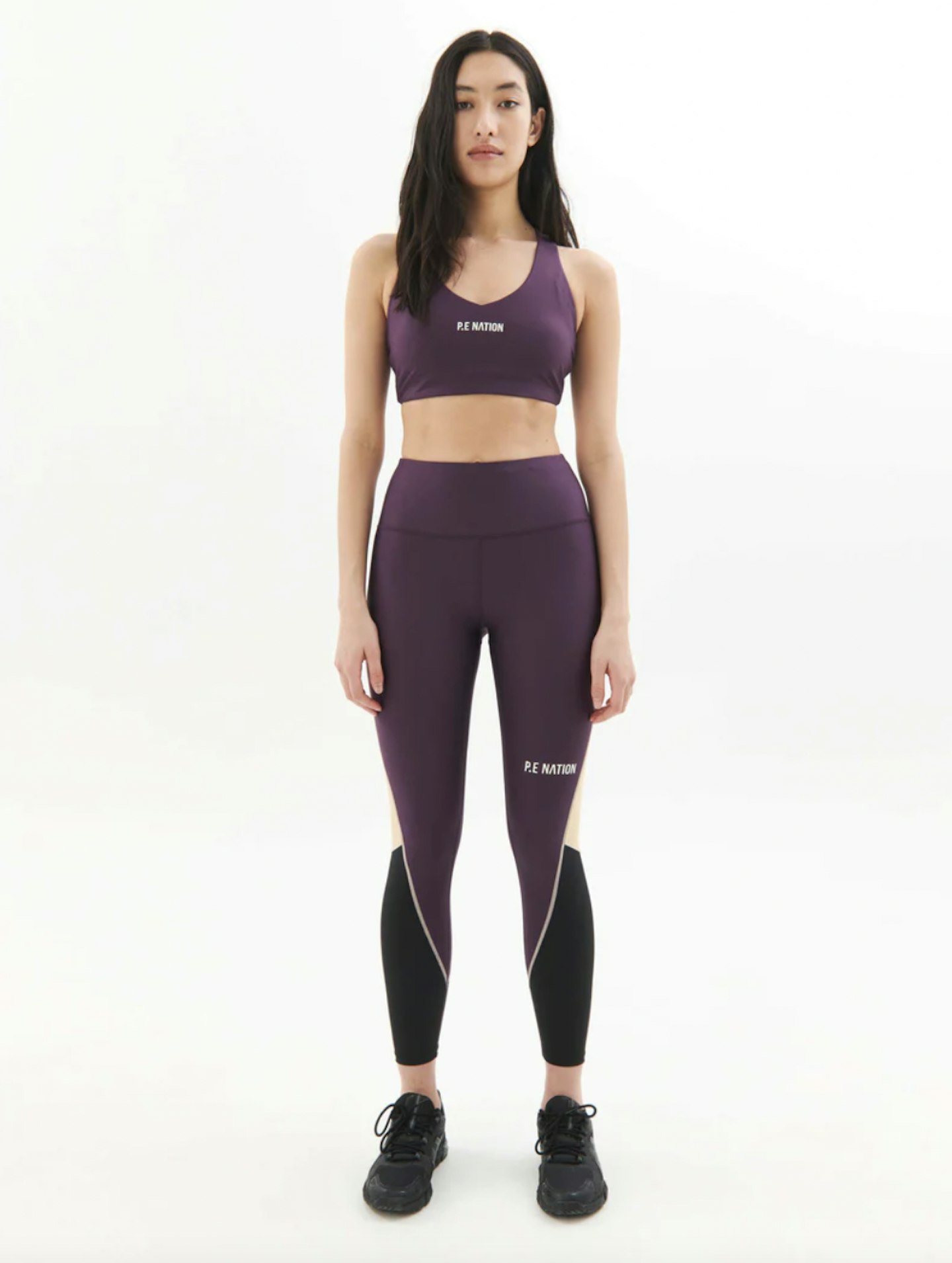 P.E Nation, Maximise Leggings In Purple Pennant