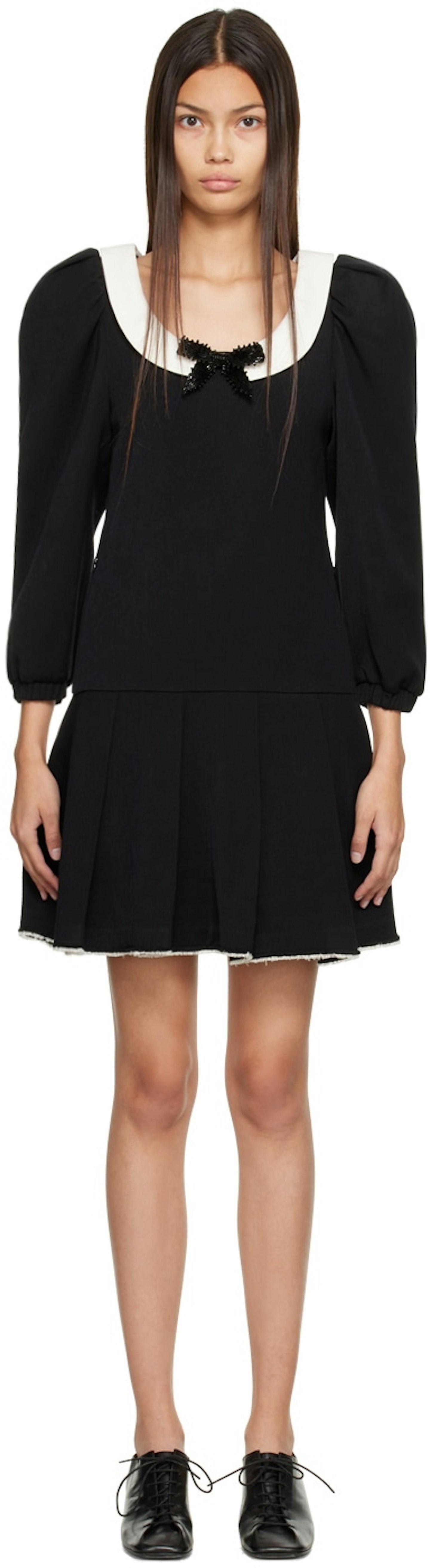 Shushu/Tong, Black Bow Mini Dress 