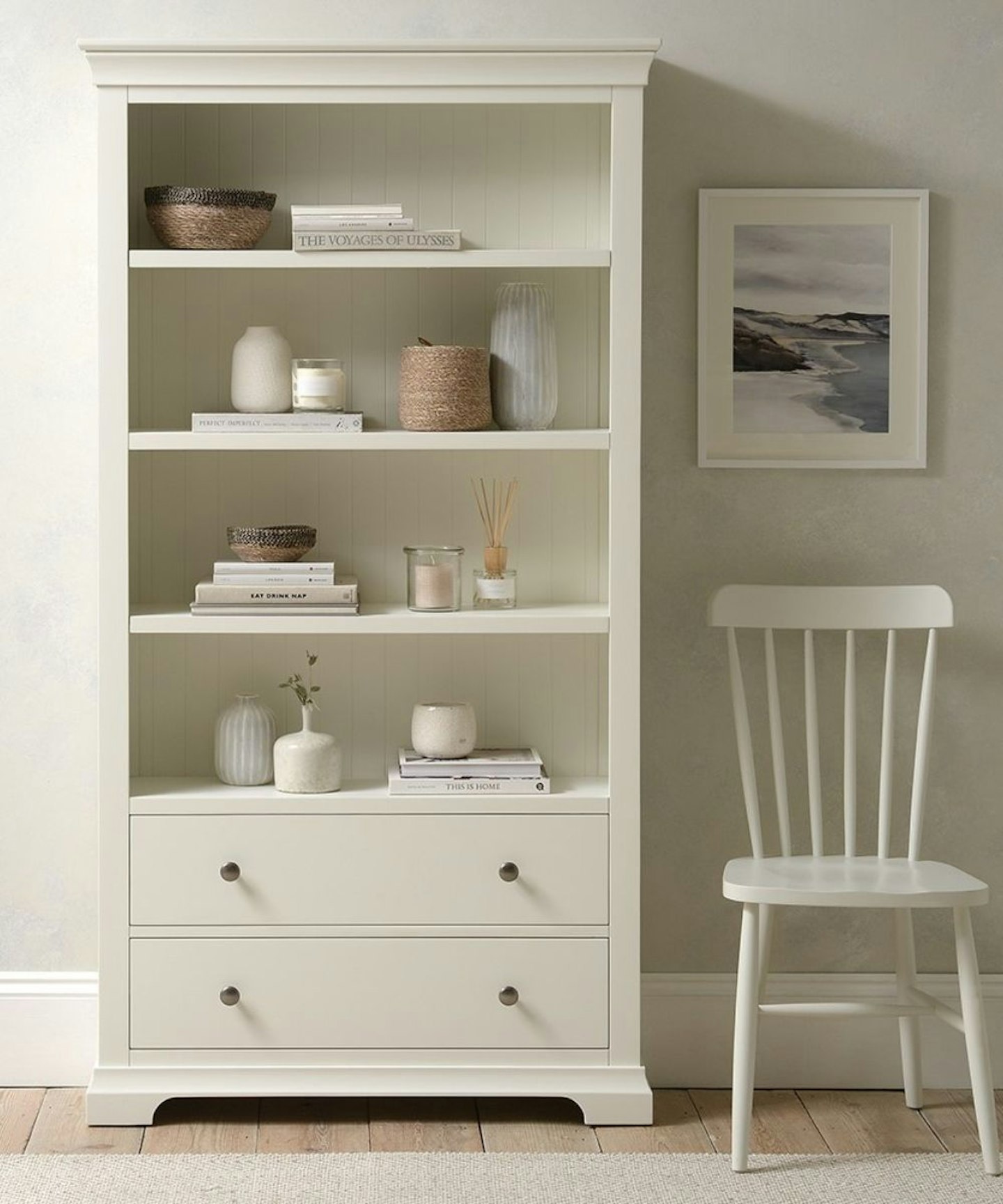 Cotswold Company Chantilly Warm White Large Bookcase