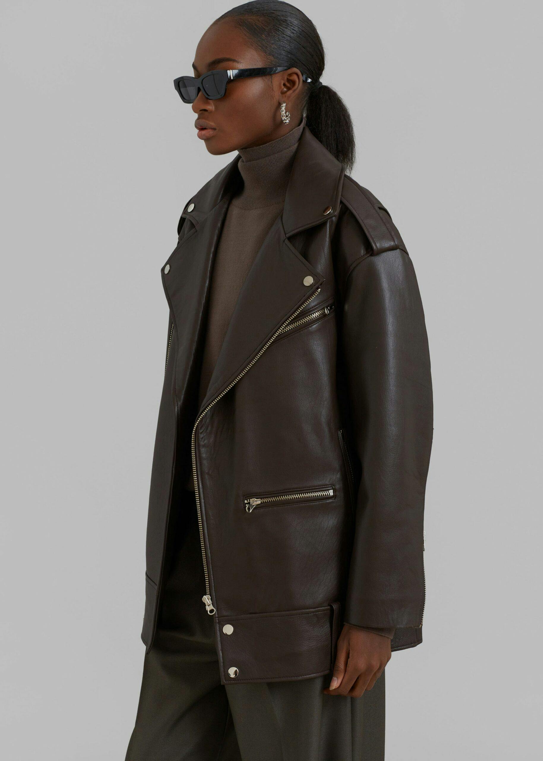 Acne studios clearance myrtle leather jacket