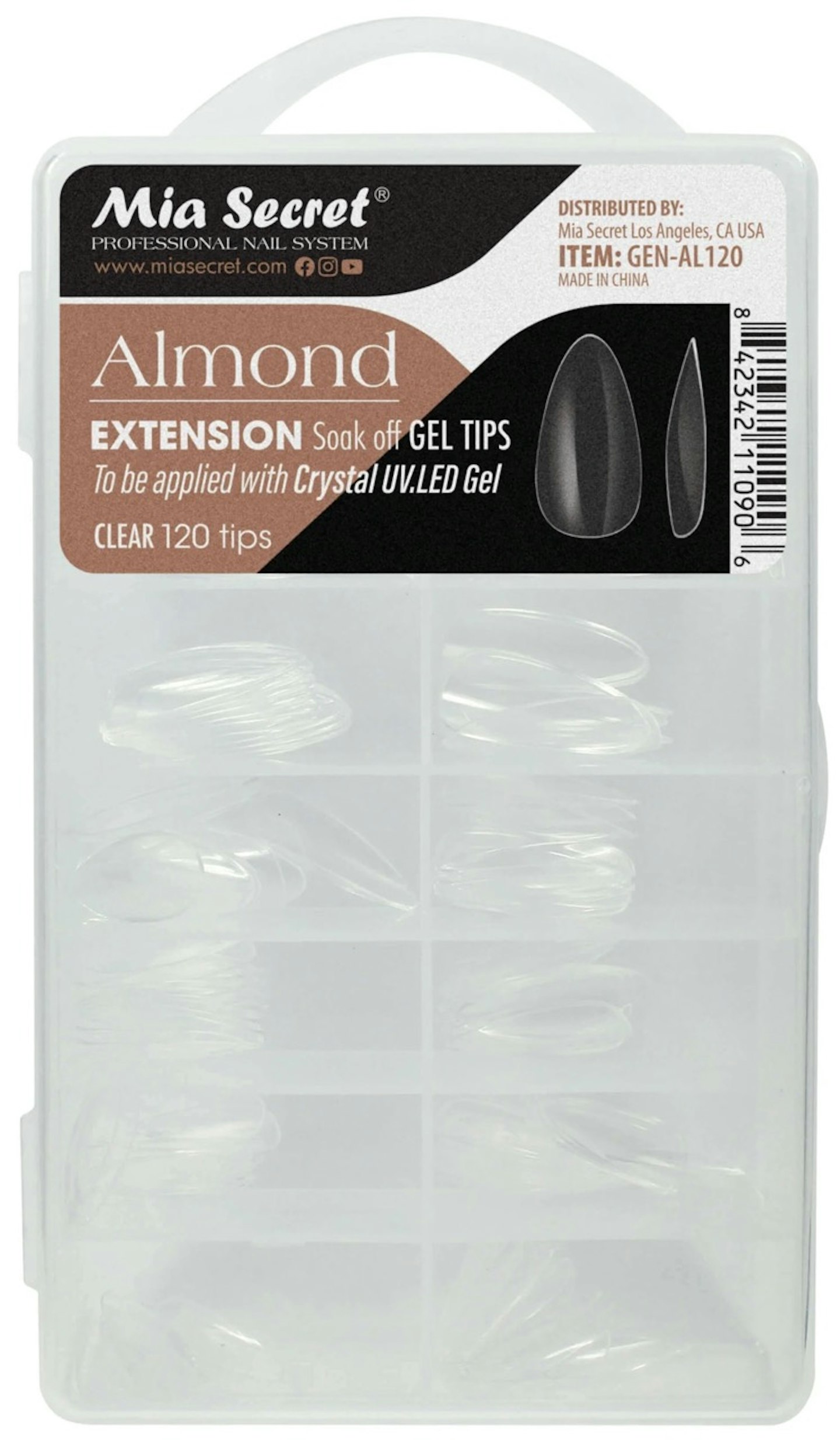 h Mia Secret's Almond Extension Gel Tips