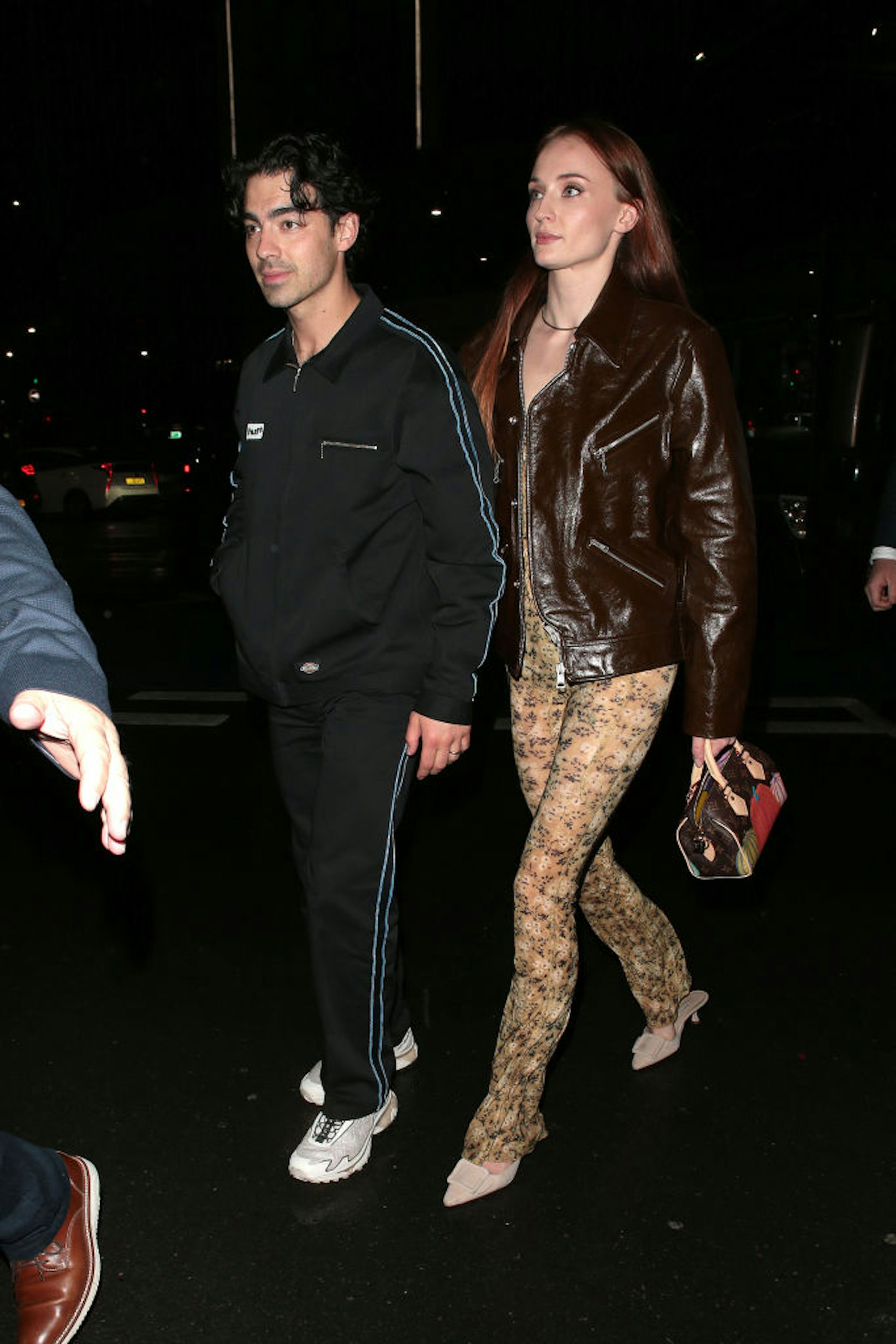 Joe Jonas and Sophie Turner leather biker jacket