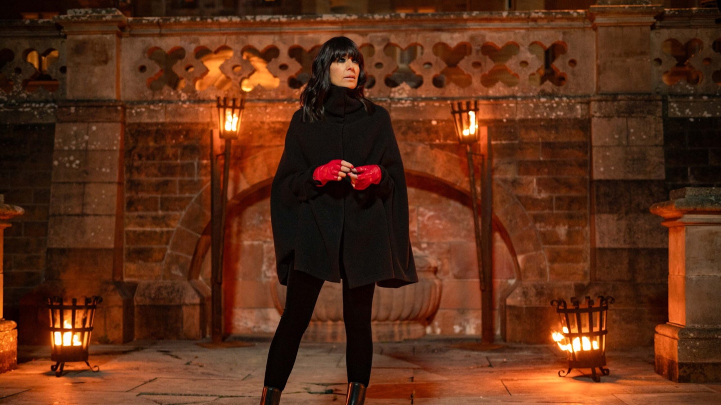 claudia winkleman the traitors series two fingerless gloves
