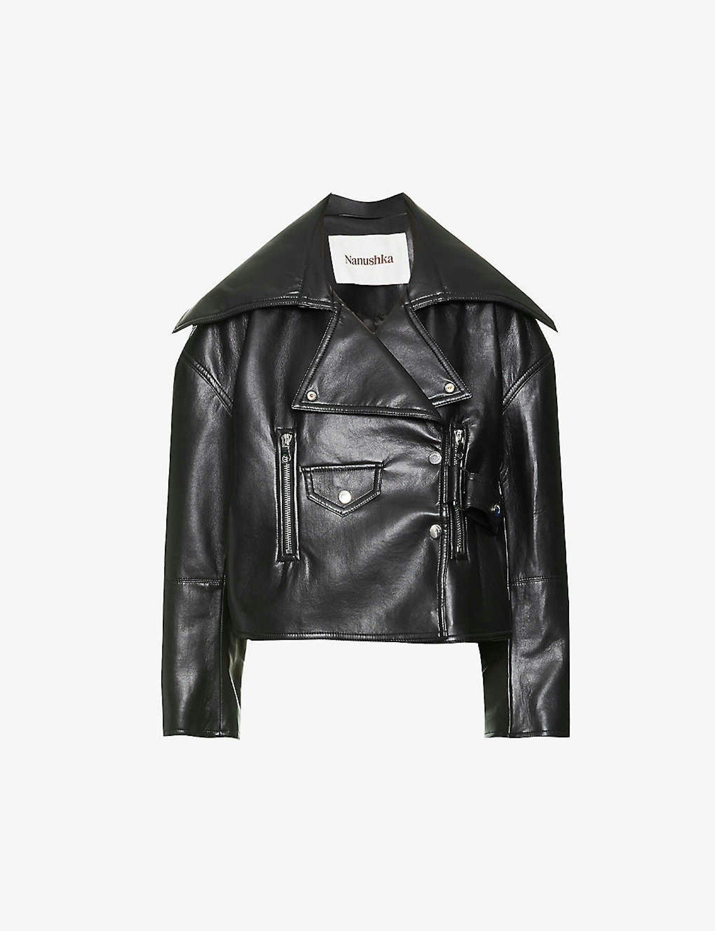 nanushka biker jacket