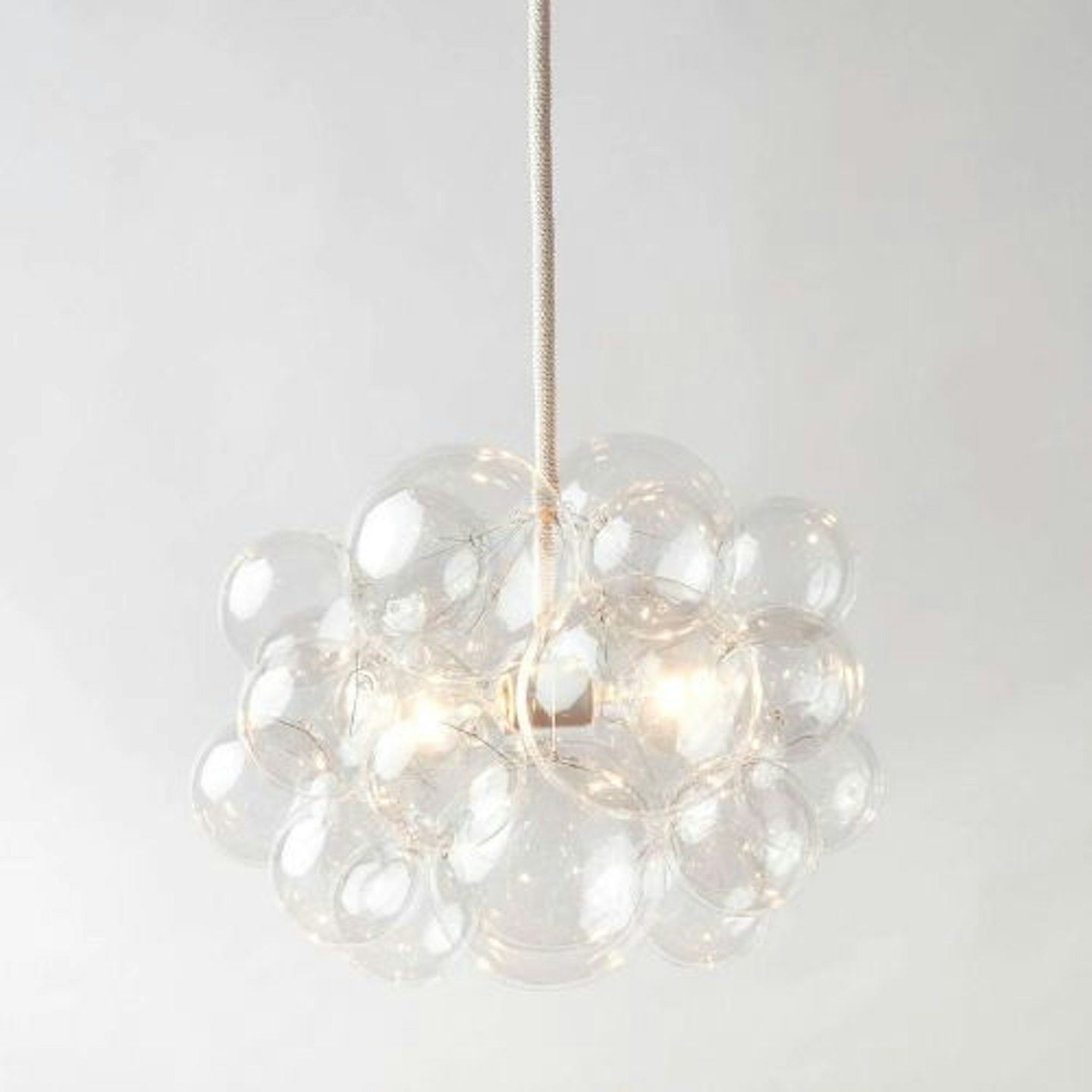 The 25 Bubble Chandelier (18" diameter) • Custom Cord Options • LED Light • Ceiling Light • Modern Chandelier
