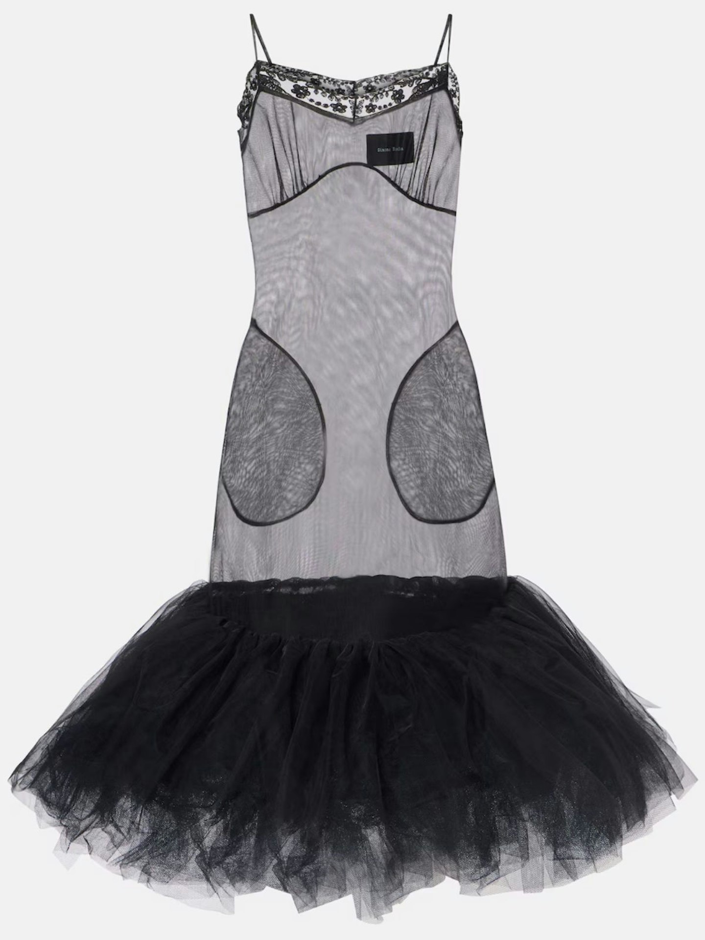 Simone Rocha, Tulle-Trimmed Slip Dress
