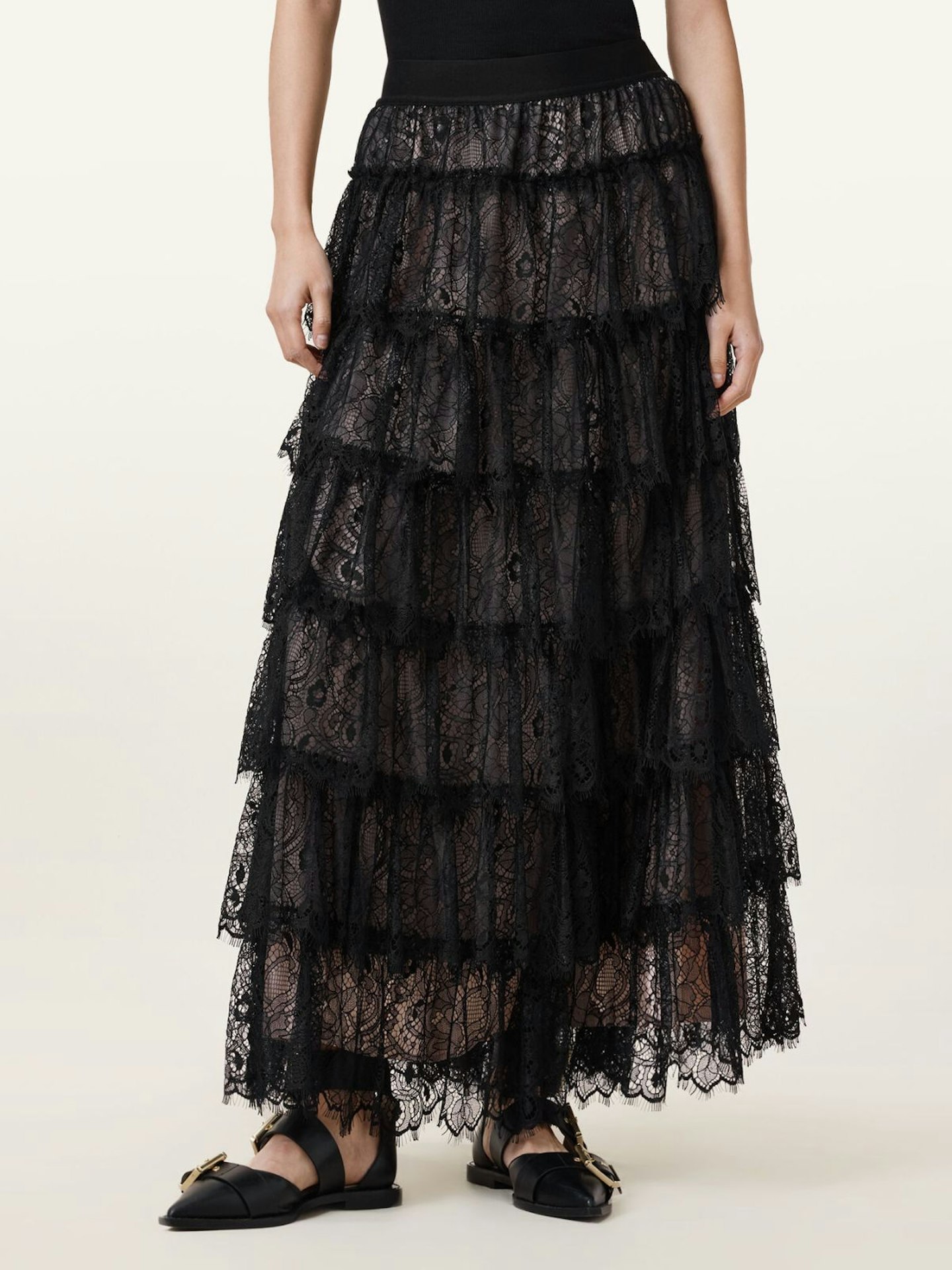 All Saints, Rory Lace Maxi Skirt