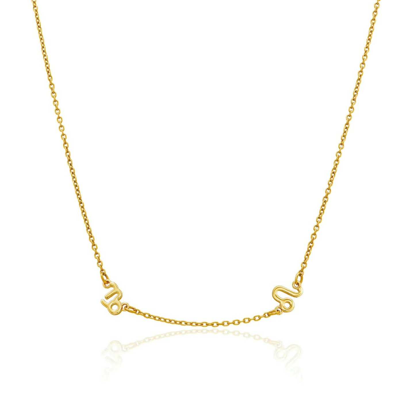 Abott Lyon, Double Zodiac Necklace