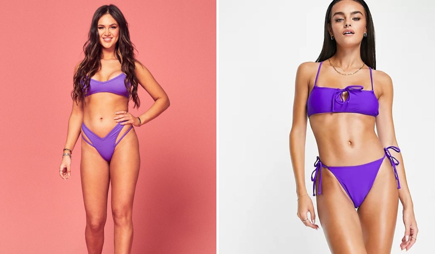 Anna-May Robey's Purple Cut Out Bikini