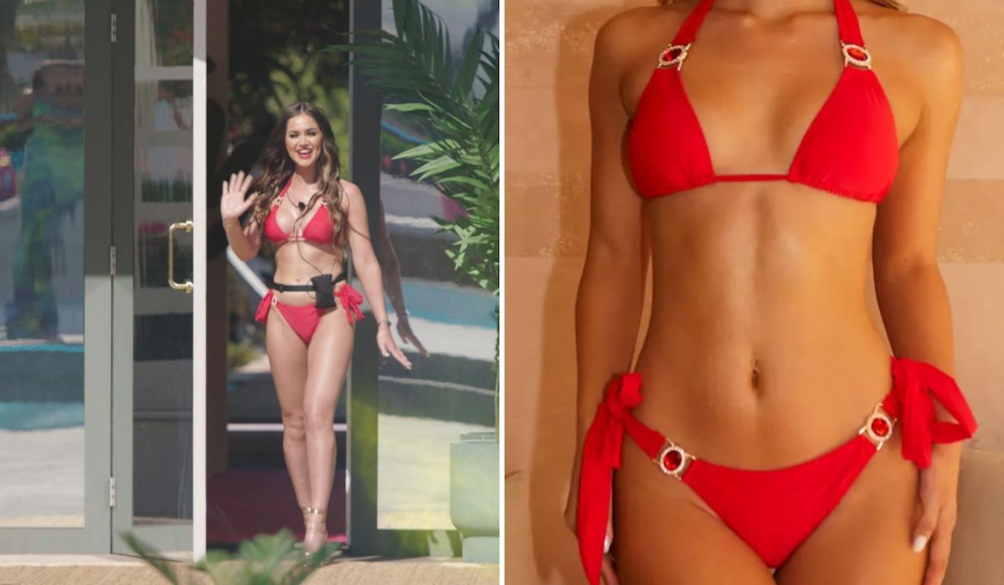 Anna-May Robey's red crystal bikini 