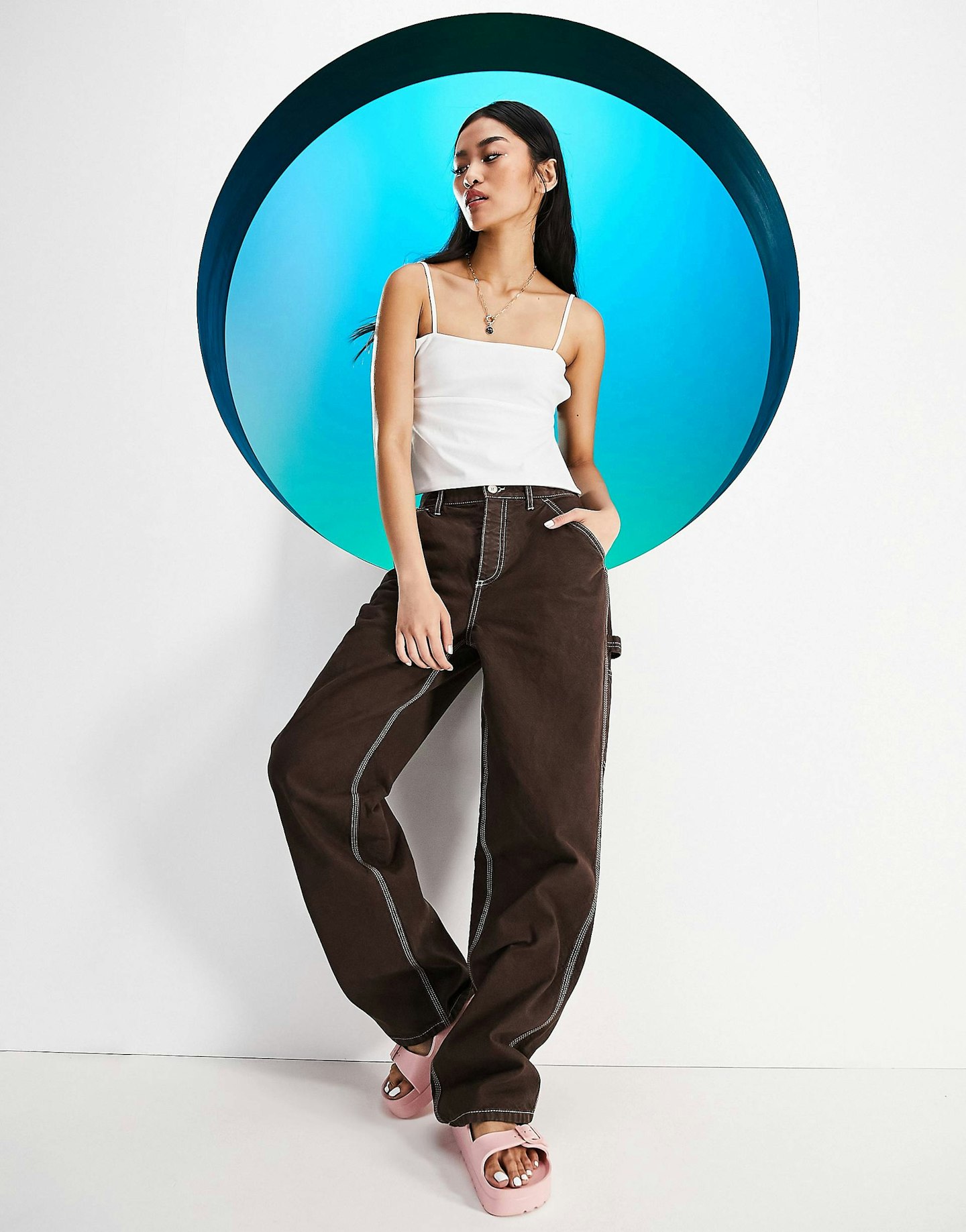 ASOS Design, Circular Design Cargo Trousers In Chocolate