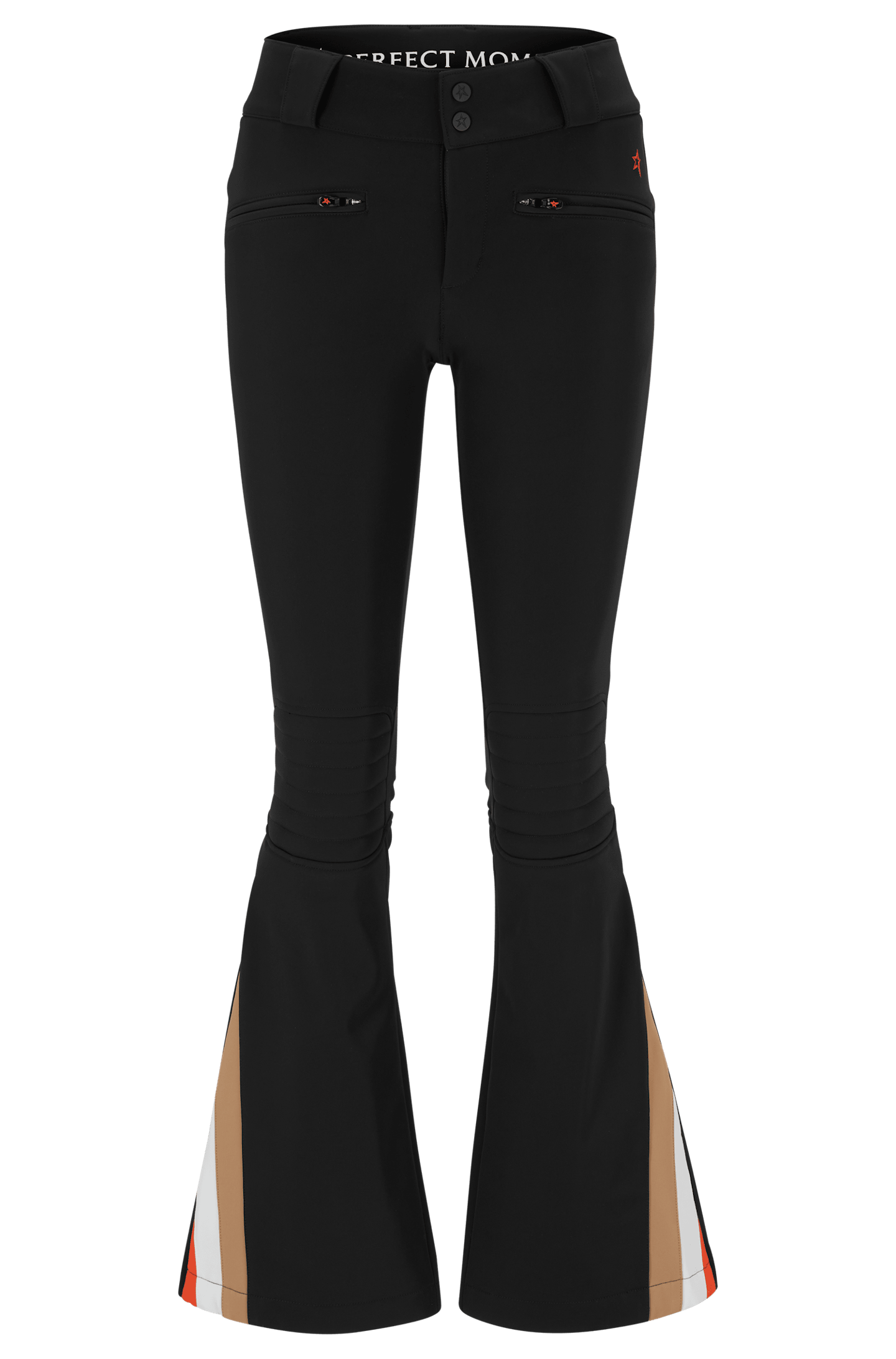 Black Ski Trousers With Capsule Detailing