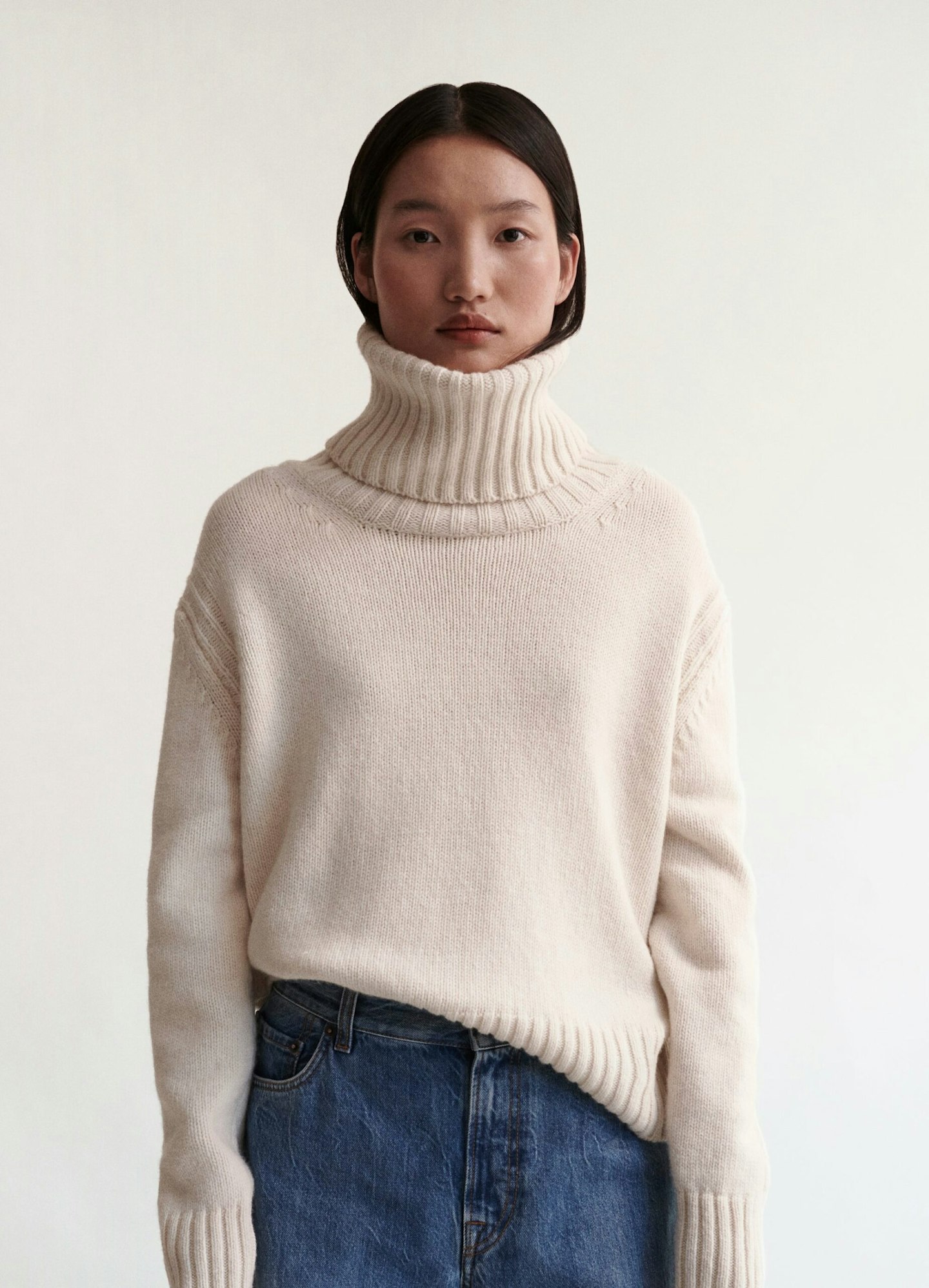 & Daughter, Roshin Lambswool Roll Neck