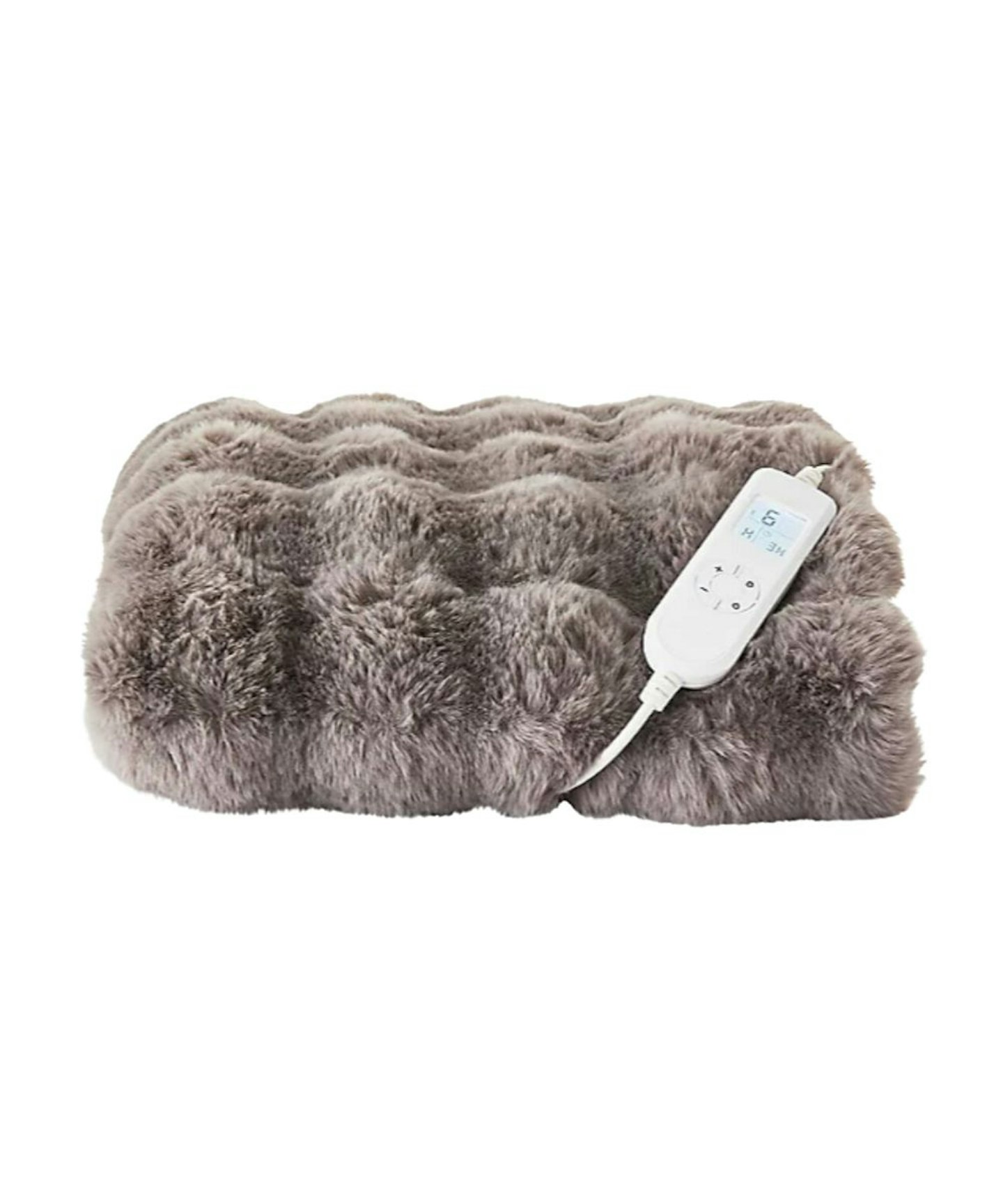 Lakeland, StaySnug Bubble Faux Fur Heated Throw