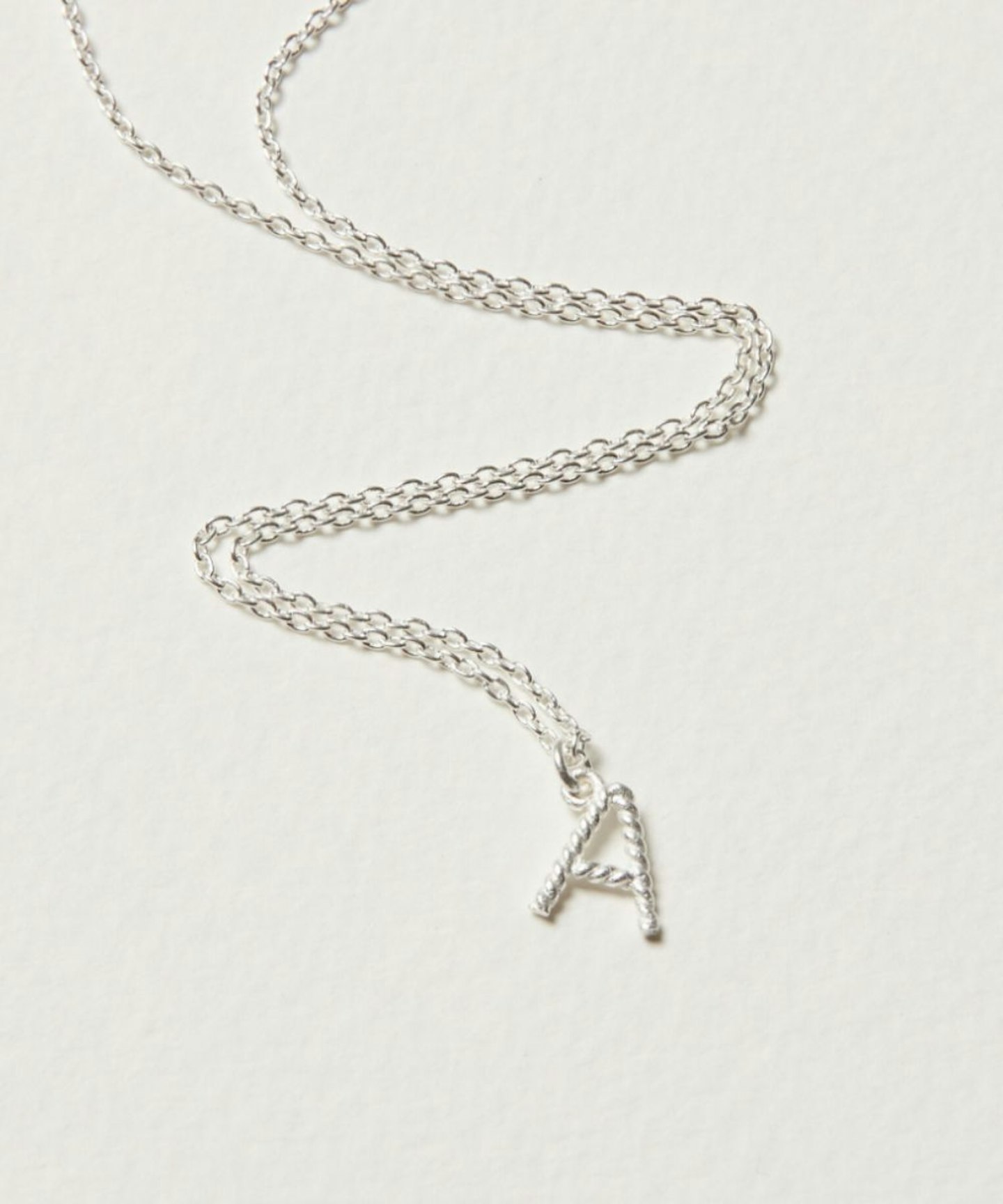 Double Initial Necklace - Silver