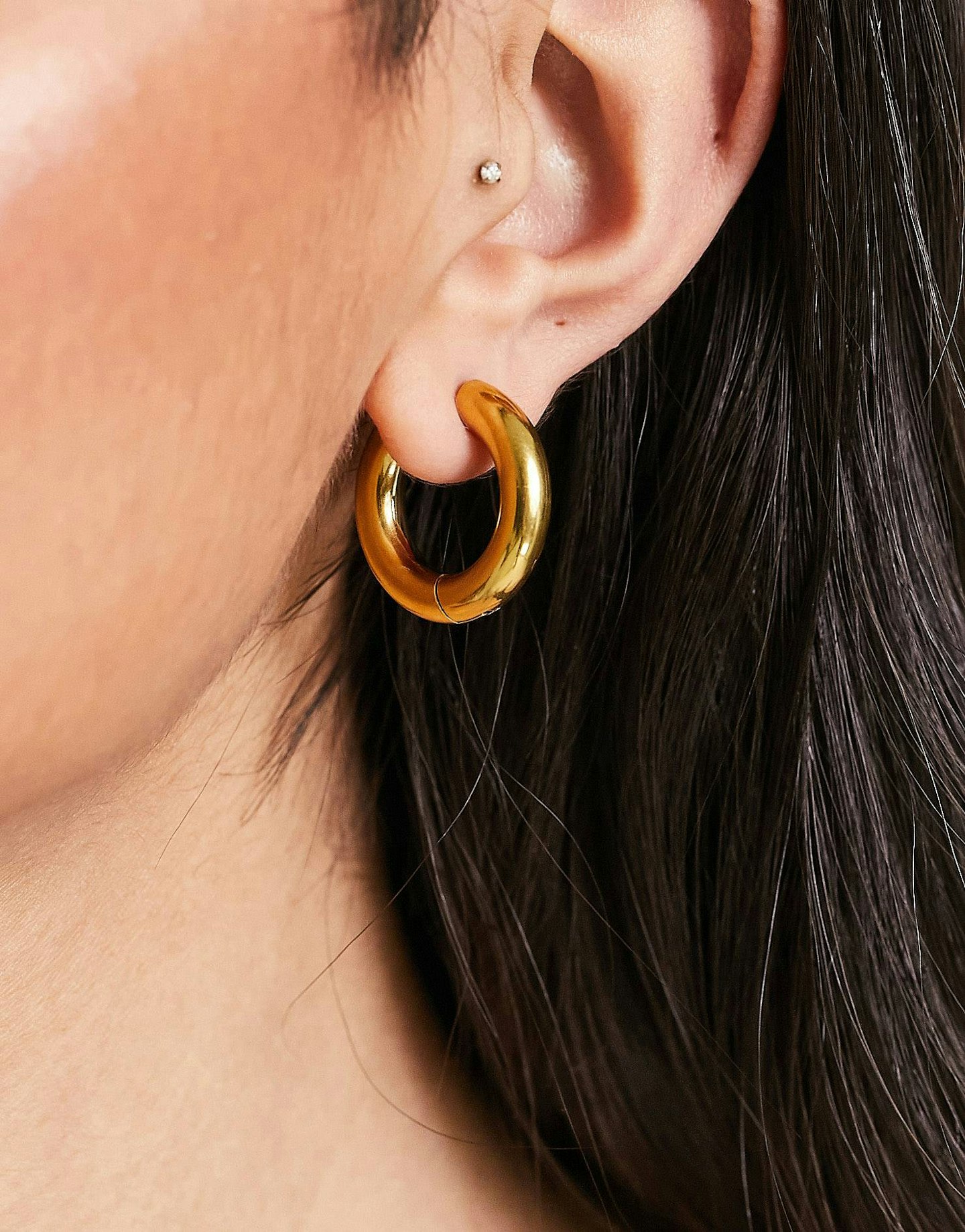 ASOS, Chunky Gold Medium Hoops