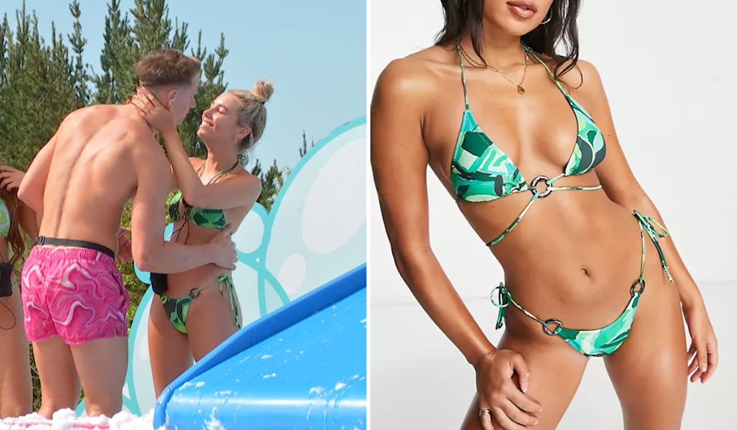 Lana Jenkins' Green Printed Bikini 