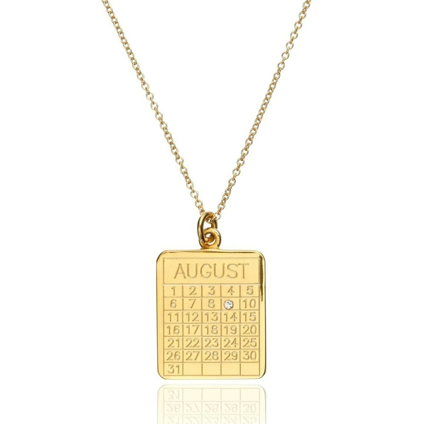 Lily & Roo, Gold Special Date Calendar Necklace