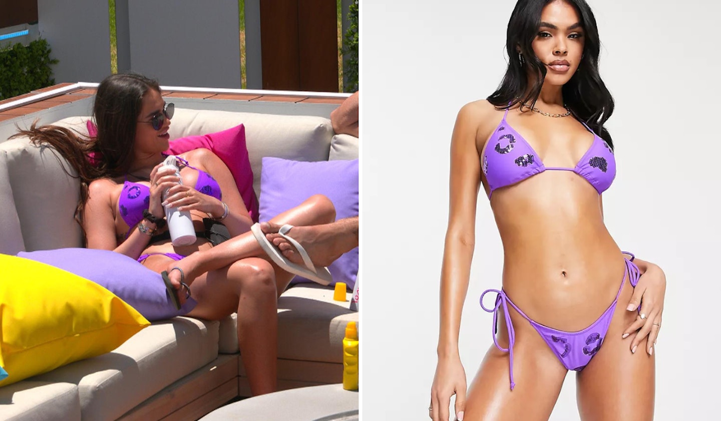 Anna-May Robey's purple sequin bikini