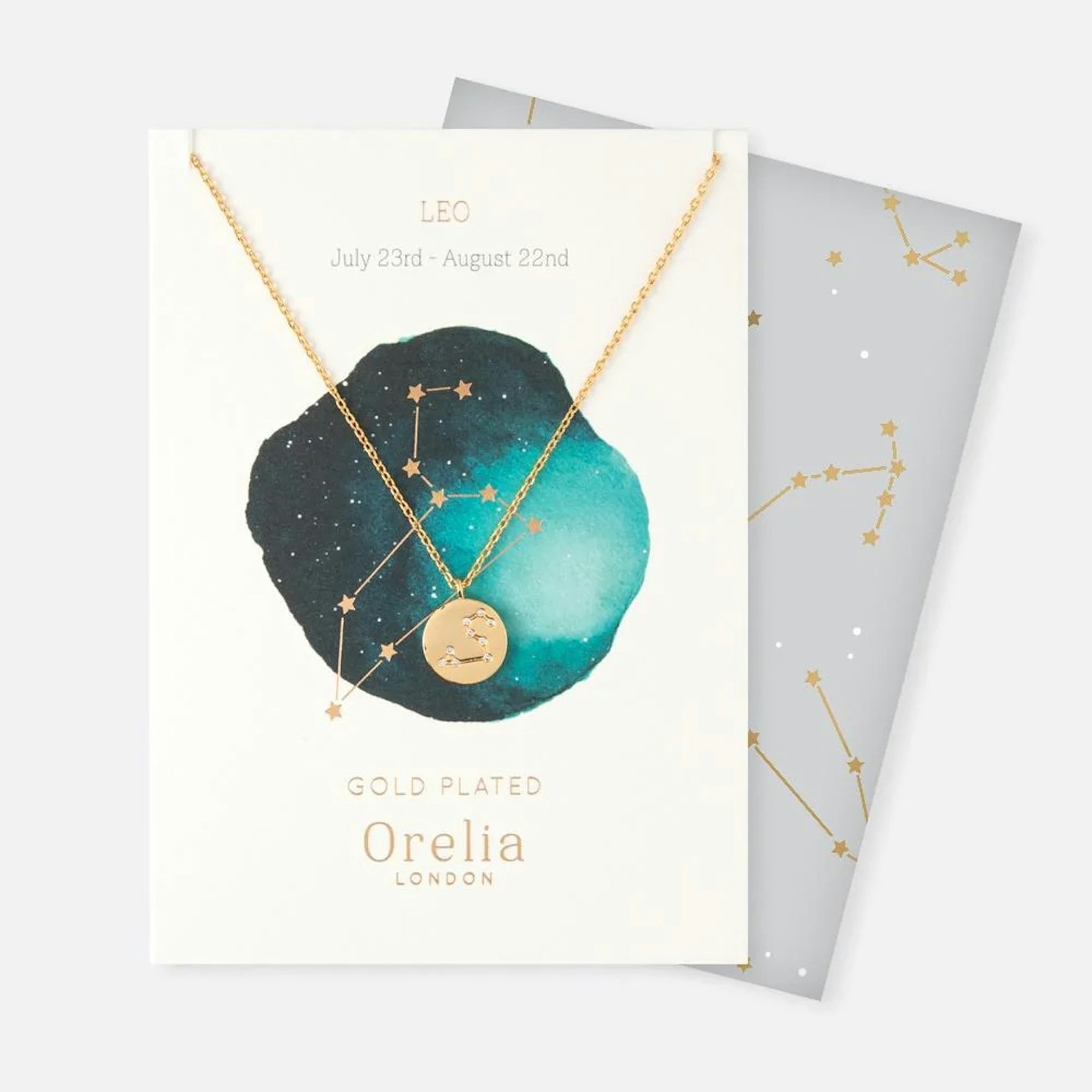 Orelia, Constellation Star Sign Disc Necklace