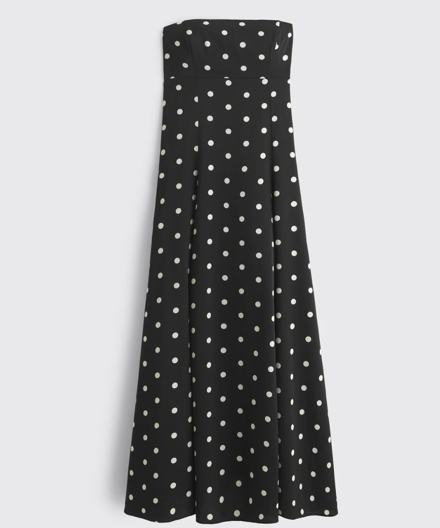 Godet Clasp-Back Midi Dress