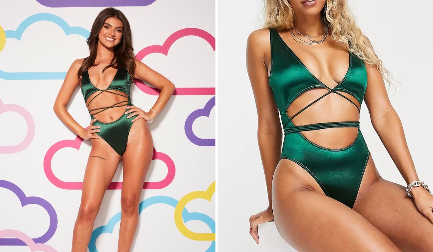 Samie Elishi's Green Cut Out Swimsuit