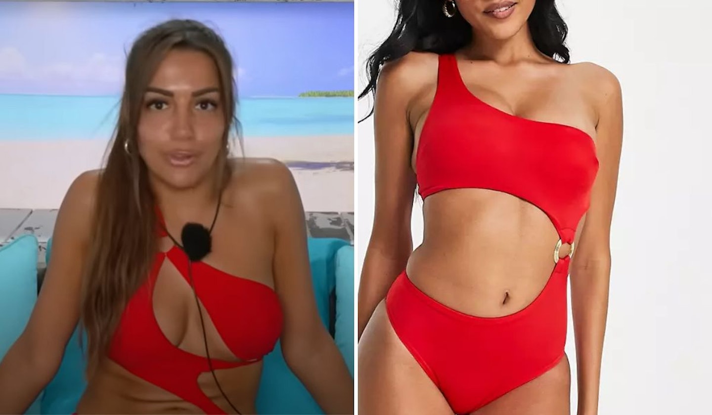 Tanyel Revan's Red Cut Out Swimsuit