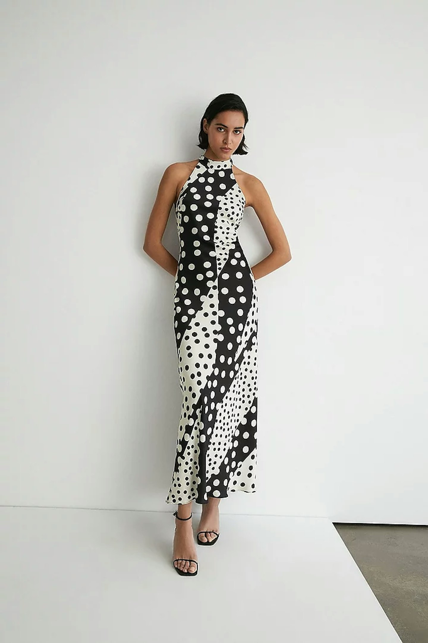 Warehouse, Polka Dot Halterneck Dress
