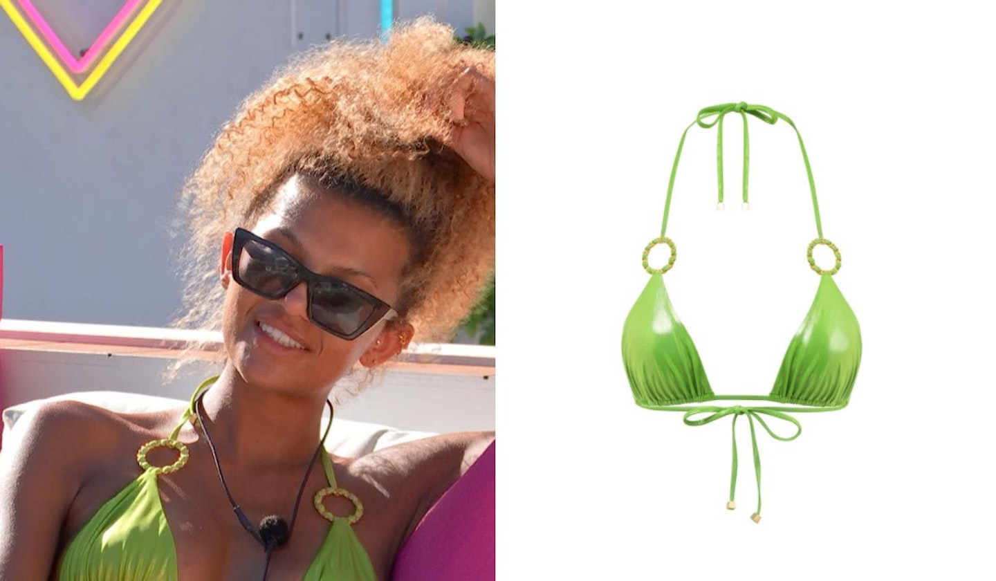 Zara Deniz Lackenby-Brown's Green Circle Bikini