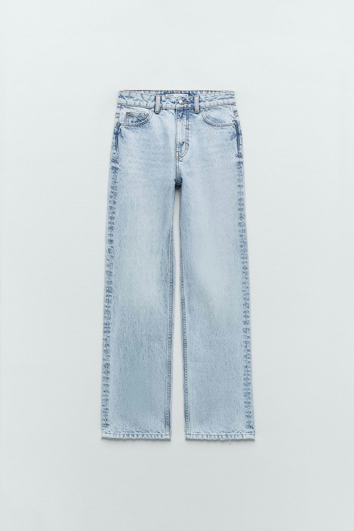 autumn outfits ZARA, Z1975 Straight-Fit High-Waist Long Length Jeans