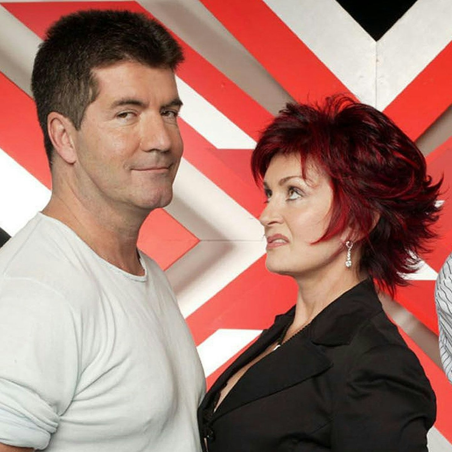 Simon Cowell and Sharon Osbourne 