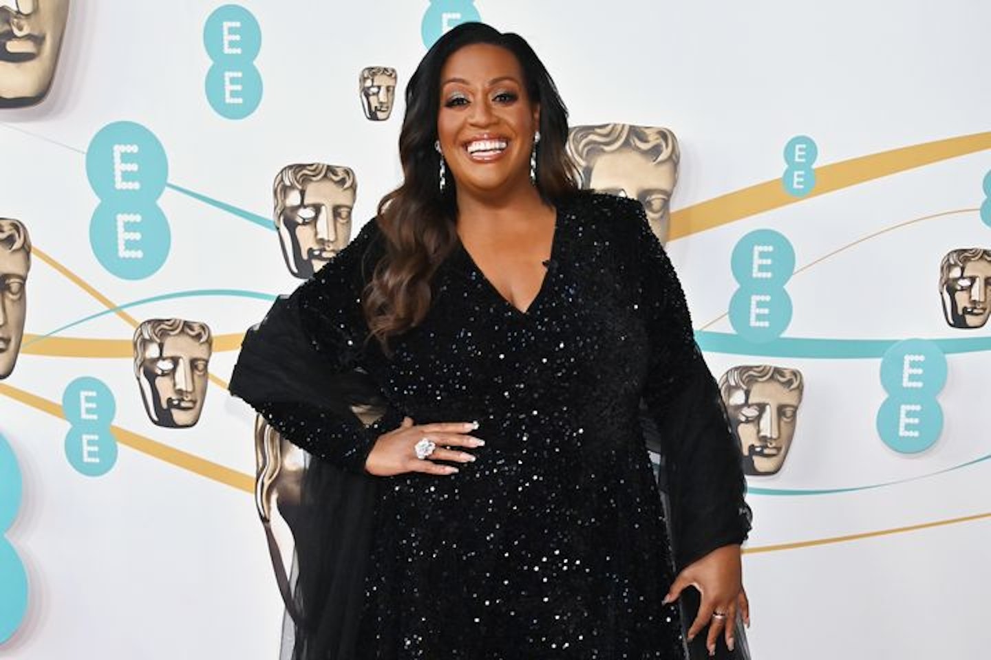 Alison Hammond co-hosted the 2023 BAFTAs with Richard E Grant