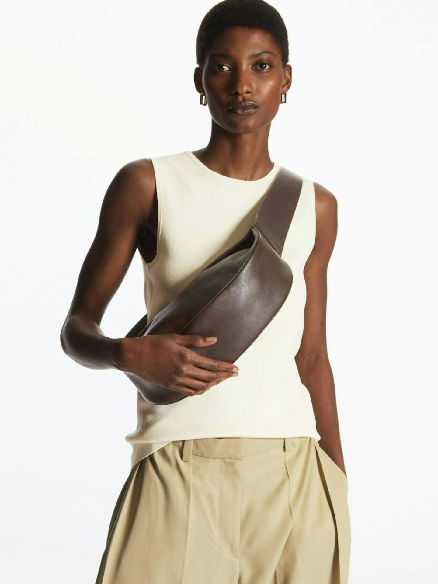 COS, Leather Crossbody Bag