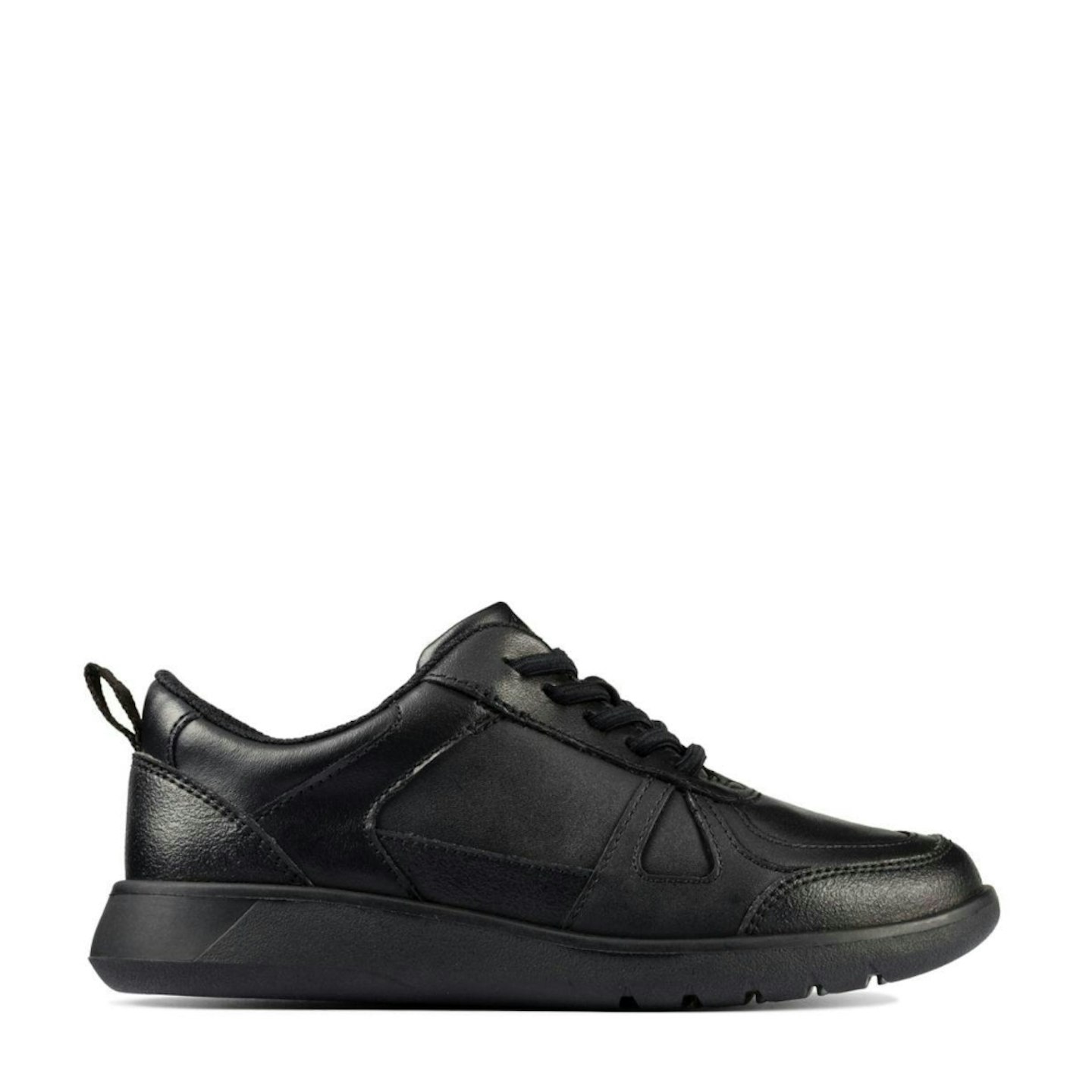 Clarks, Scape Track Kid Black Leather