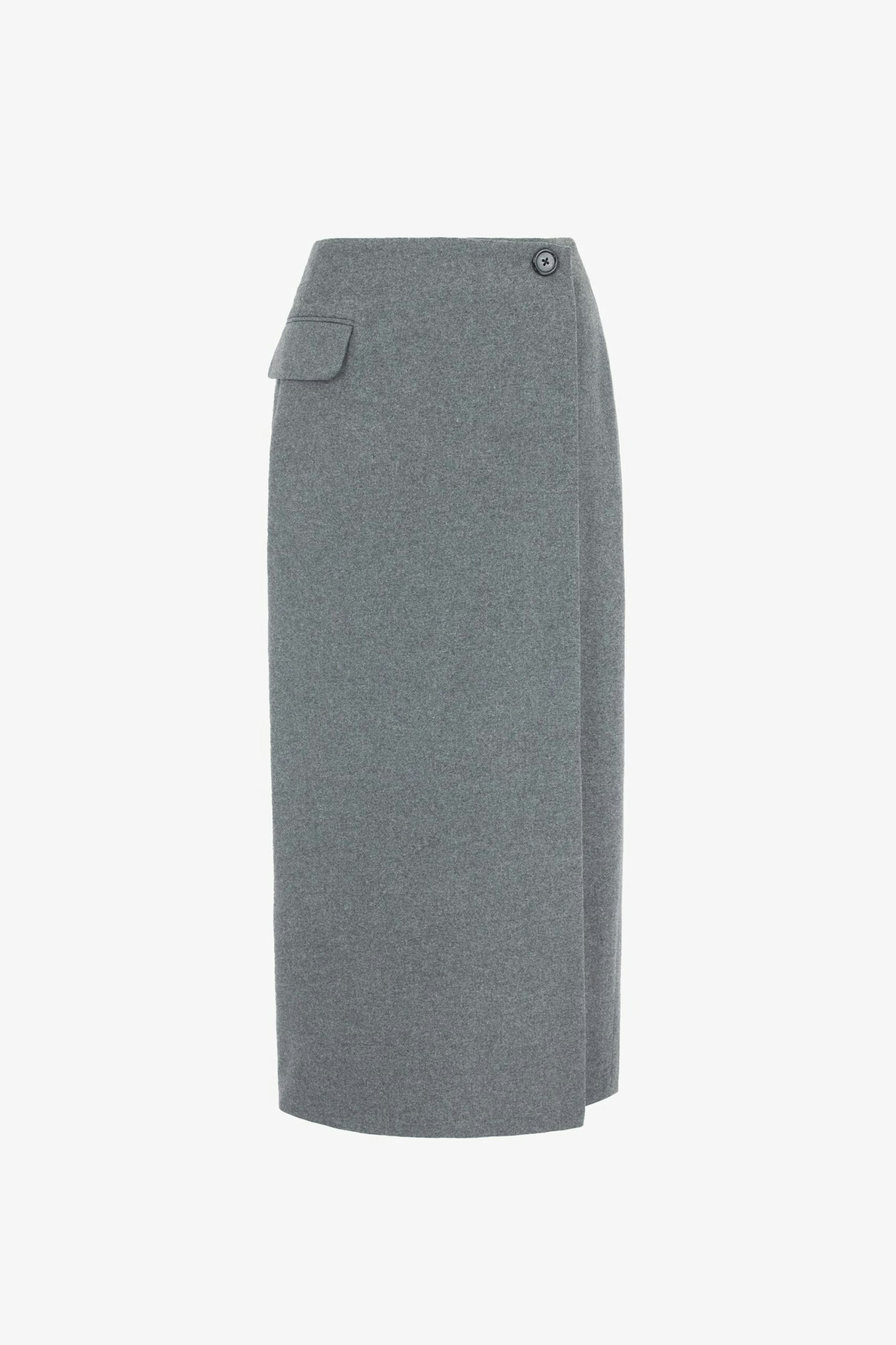 Aligne, Grey Wool Wrap Skirt autumn outfits 