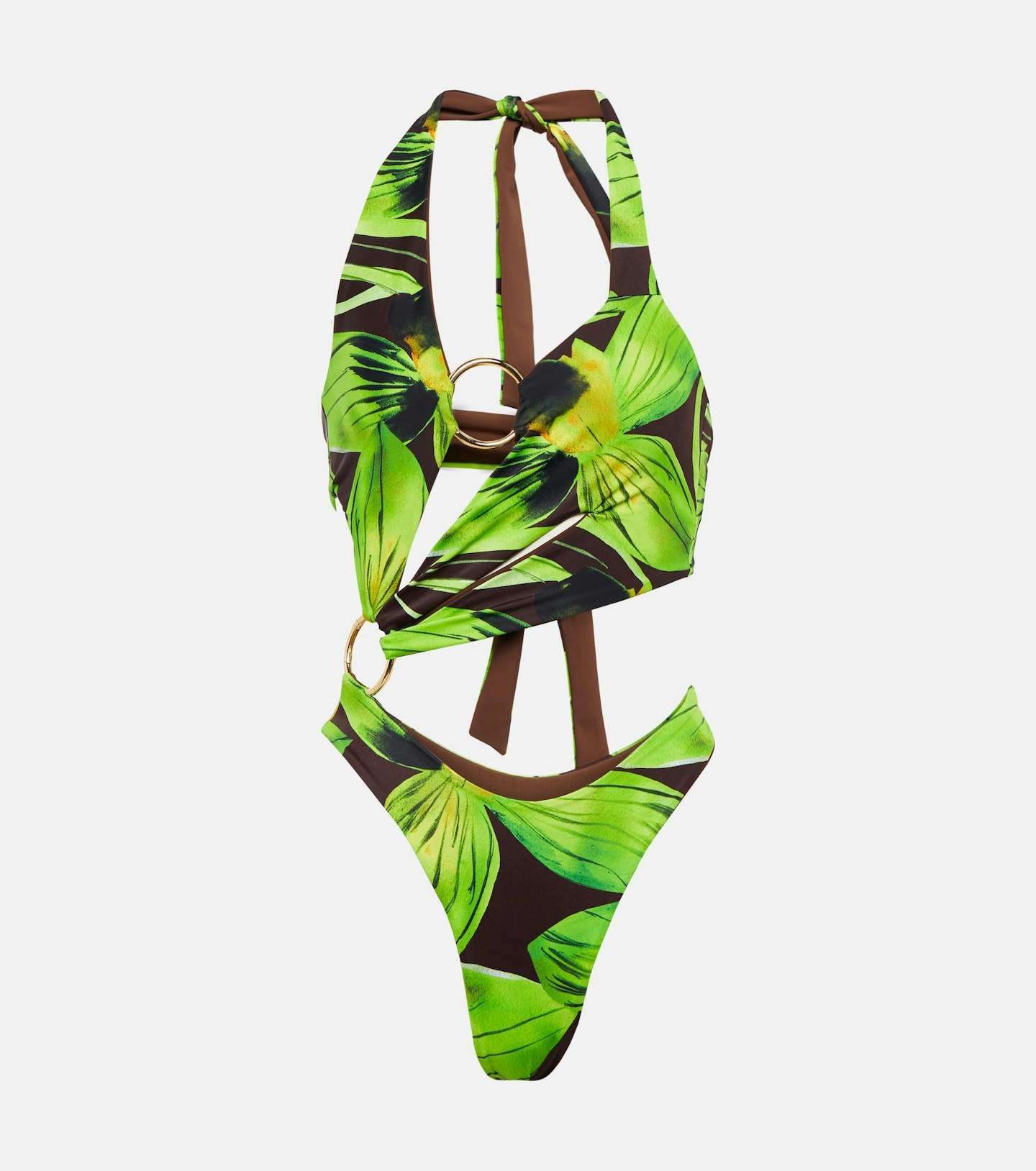 LOUISA BALLOU ring detail cut out swimsuit