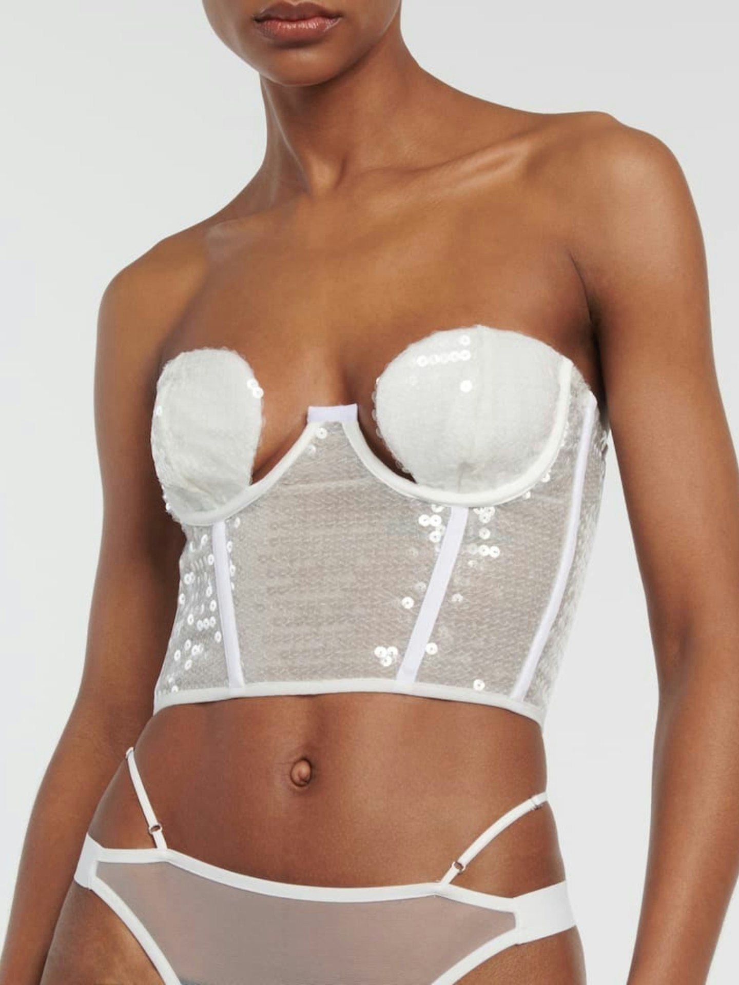 Nensi Dojaka, Bridal Sequined Bustier