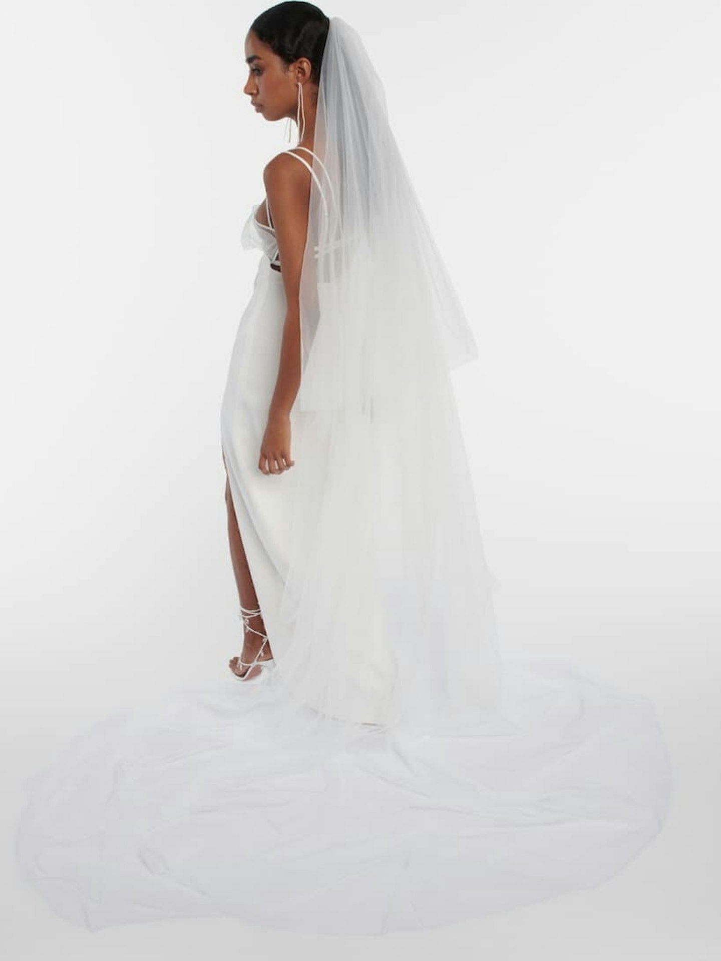 Nensi Dojaka, Bridal Tiered Tulle Veil