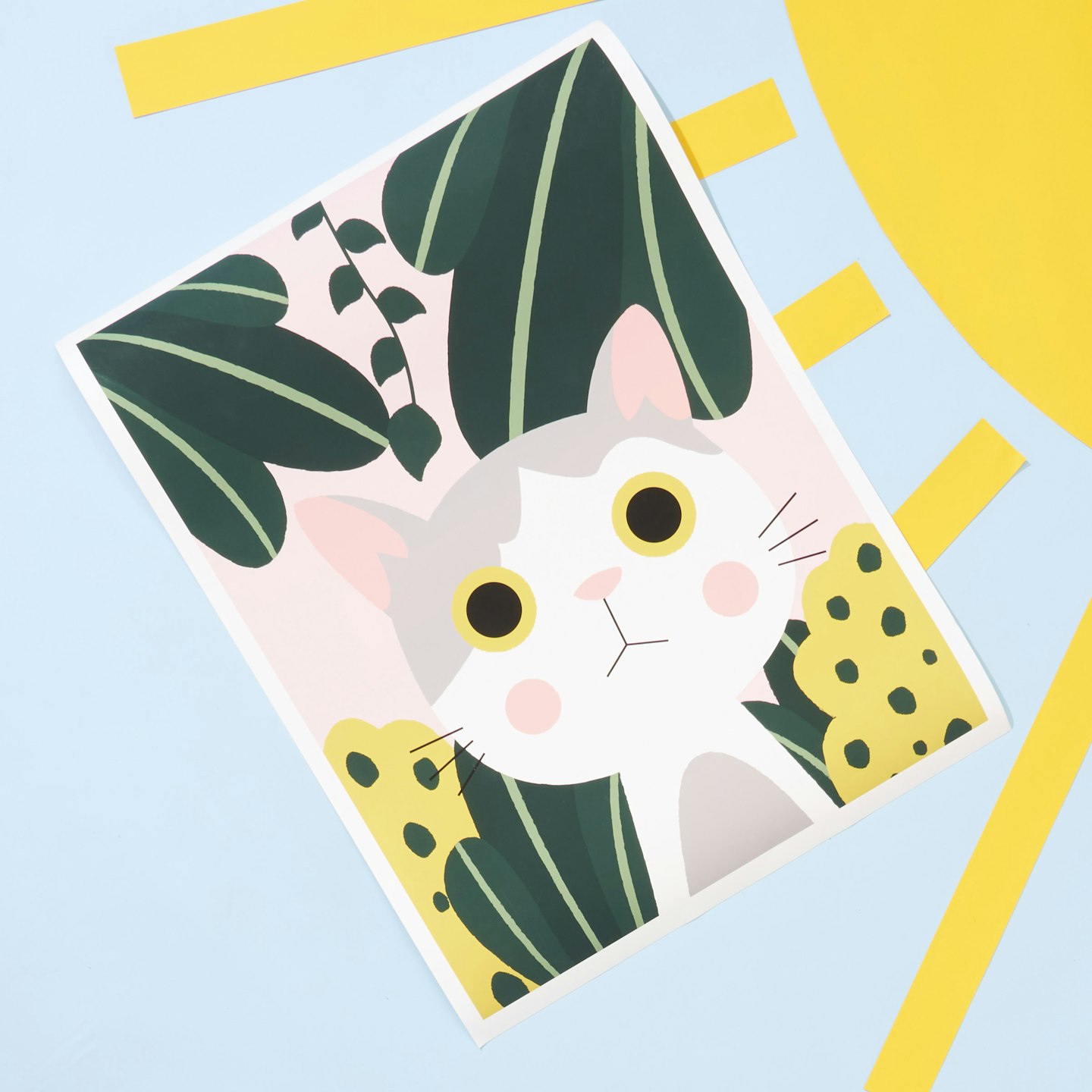 Jungle Cat Art Print, Fy 