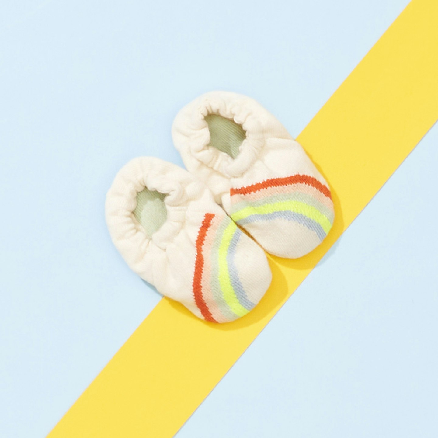 Rainbow Baby Booties, Meri Meri